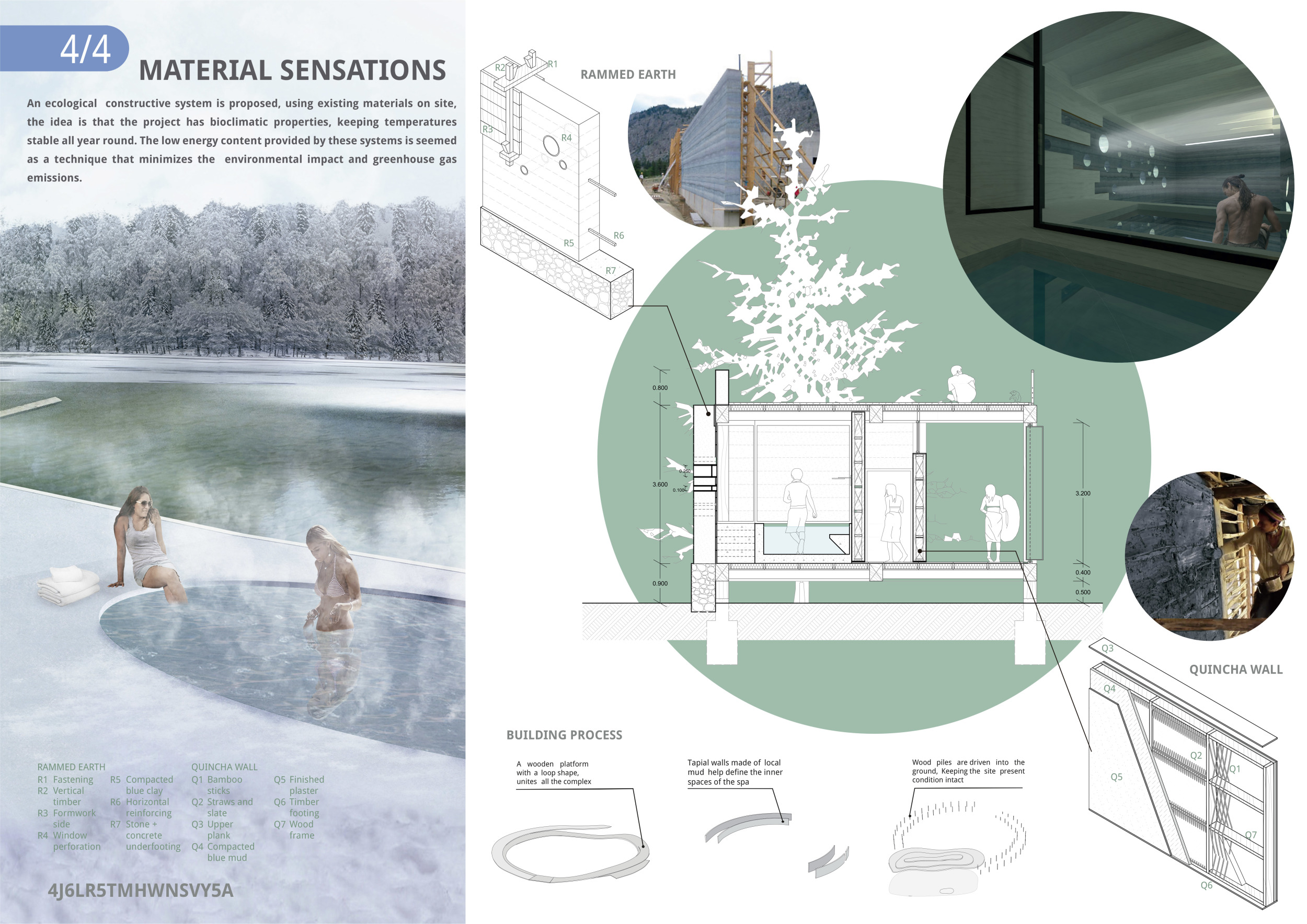 Circular Rammed Earth Structures Architecture project // Rammed Earth Structures Embracing Bamboo ...