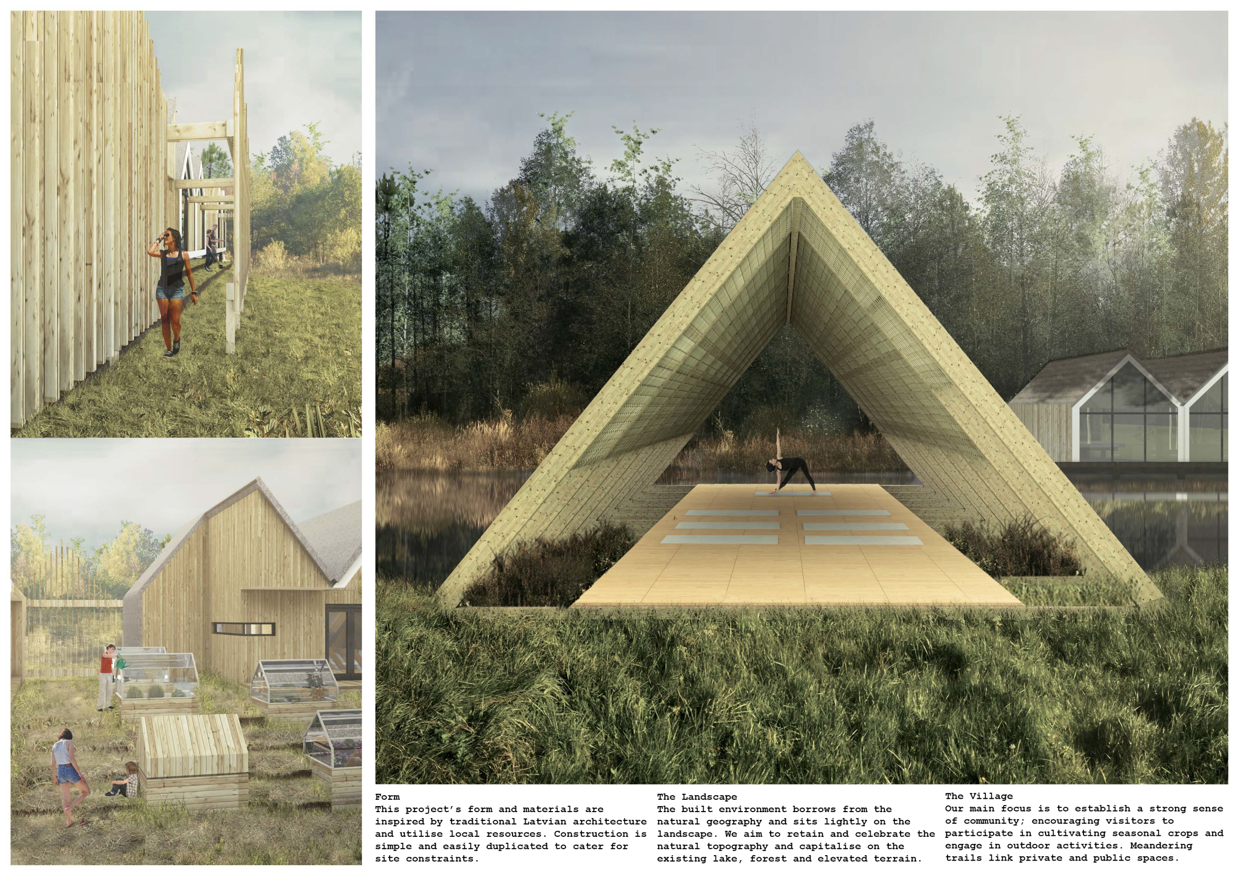 Thatched A Frame Architecture project // Thatch Roofed a-Frame Structures Utilizing ...