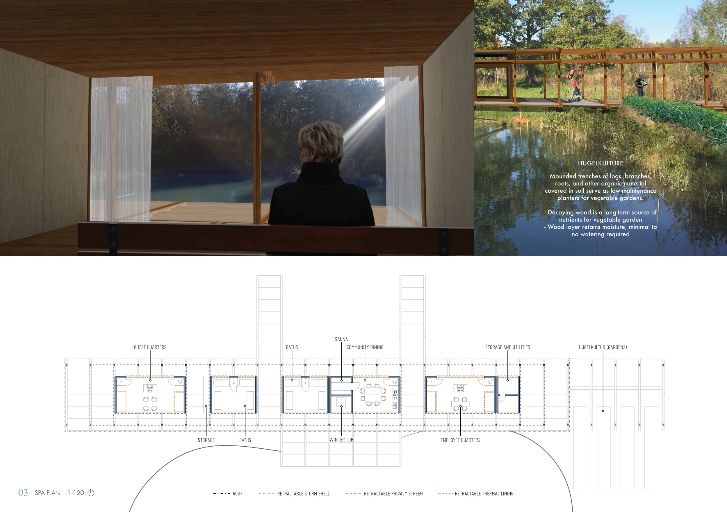 Architecture project // Cerulean Clay Walls and Wattle Construction in ...