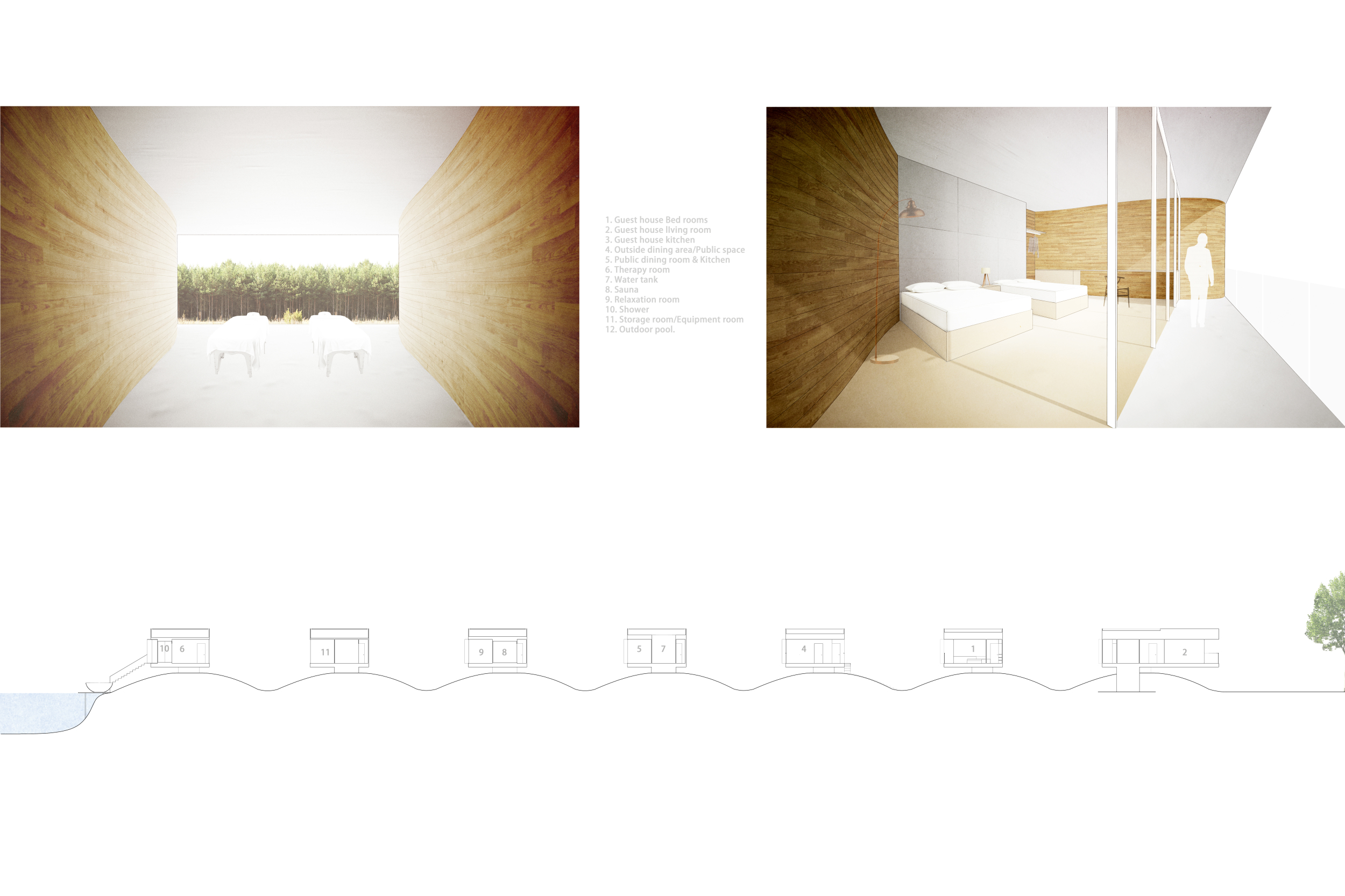 Photo inspiration: Architecture Project Curved Wooden Walls And Sustainable Solar Photo Inspiration