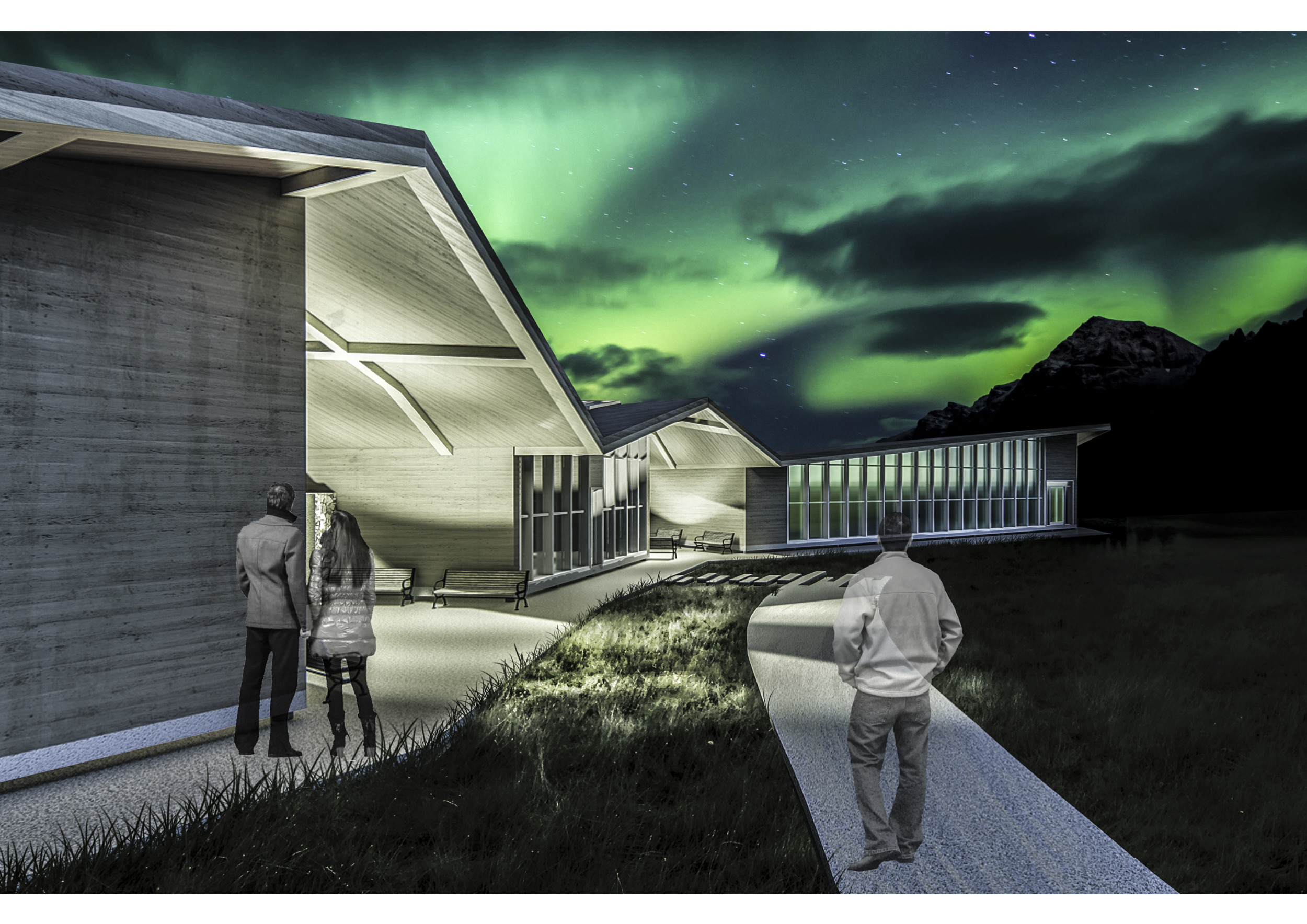 Architecture project // Embedded Volcanic Rock Structure Offering ...