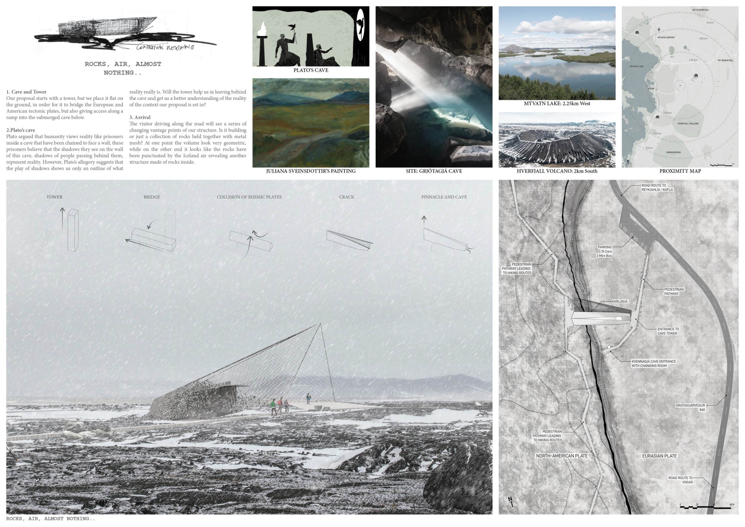 Tectonic Ramps Architecture project // Gabion Walls and Interconnected Ramps in ...