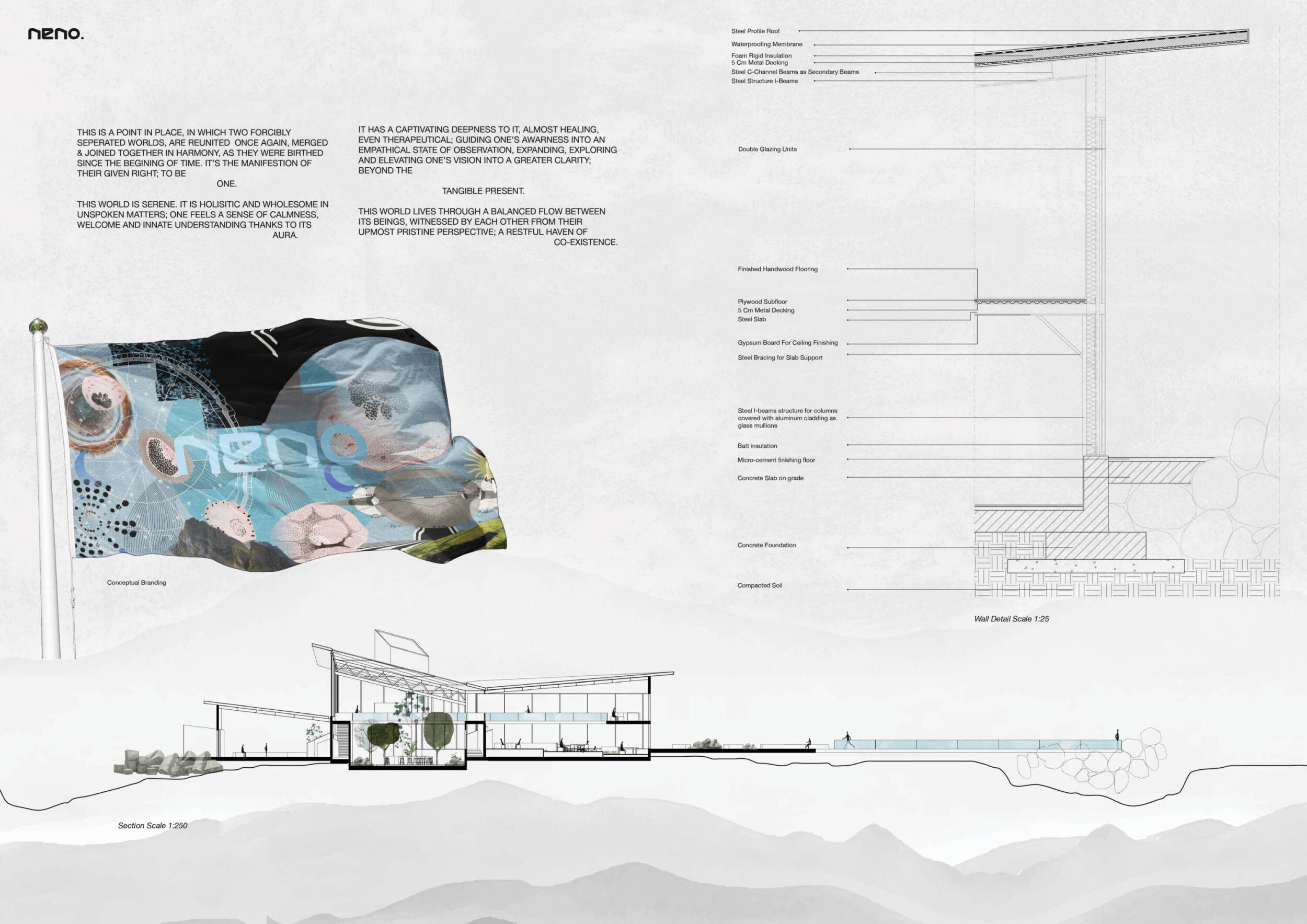 Syspended Structures Architecture project // Suspended Structure Incorporating Galvanized ...