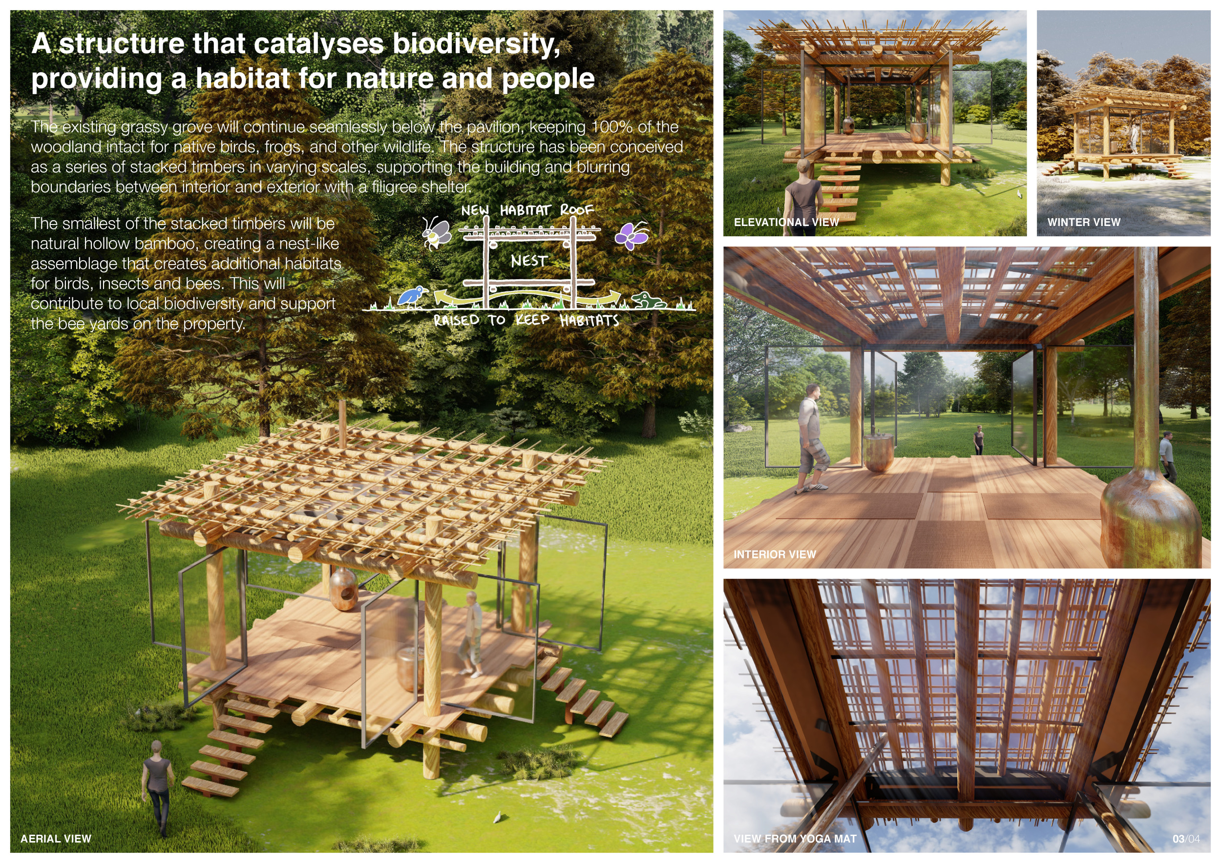Architecture project // Natural Bamboo Integration in a Timber ...