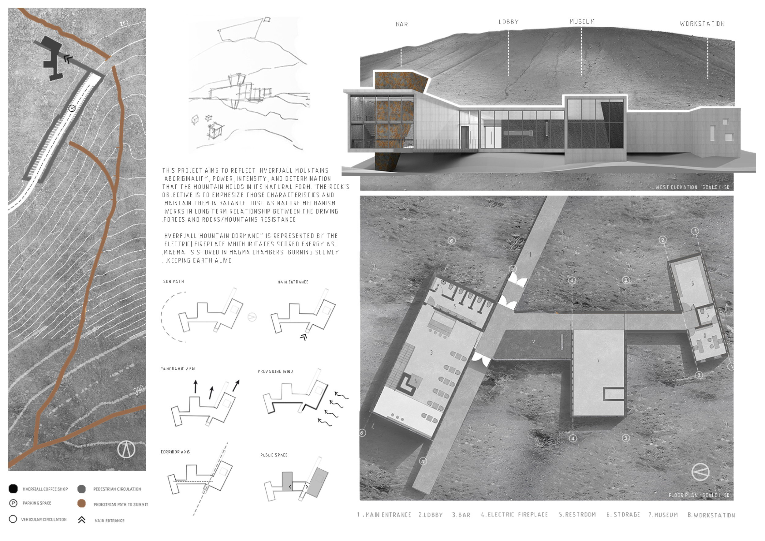 Architecture project // Volcanic Ash Coating and Exposed Concrete ...