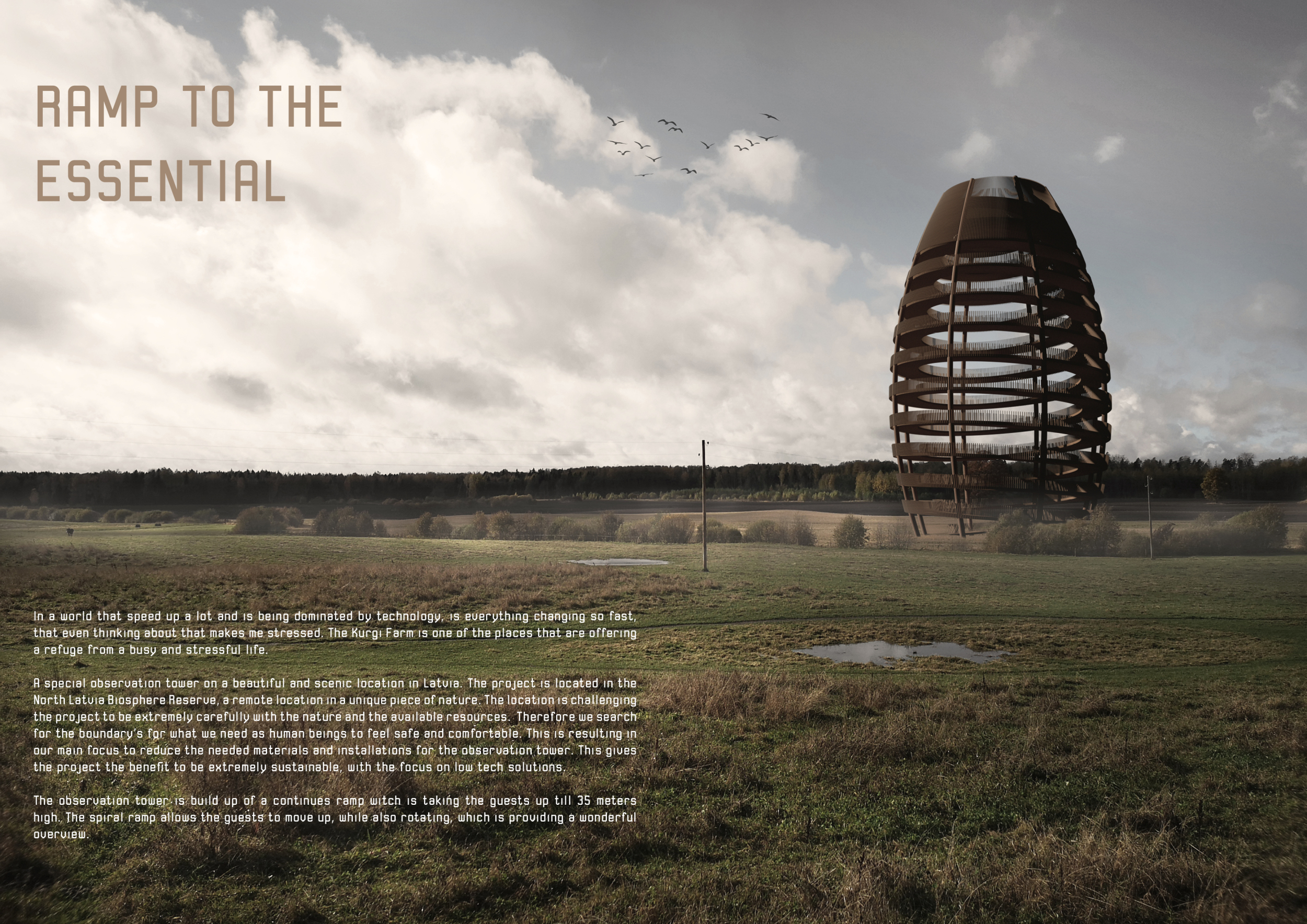 Architecture project // Corten Steel Structure Featuring a Spiral Ramp ...