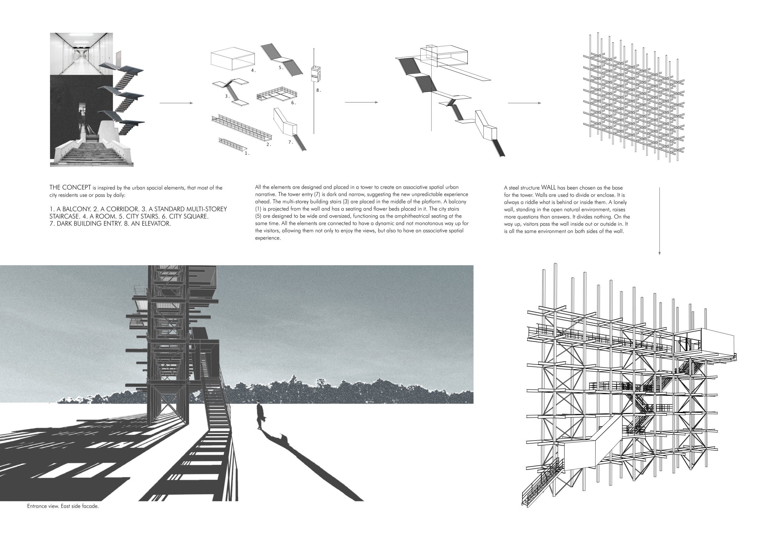 Real Life Structure Project Architecture project // Connecting Nature and Urban Life Through Steel ...