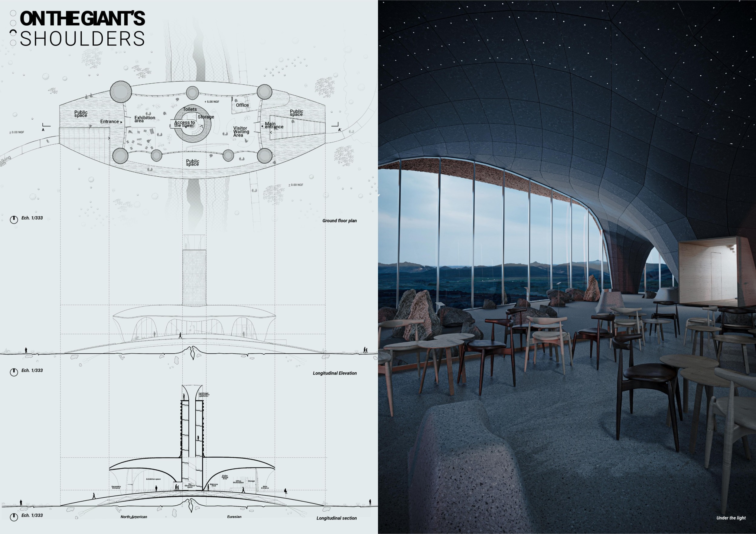 Picture of Architecture project // Building Above a Tectonic Fault with Catenary ...