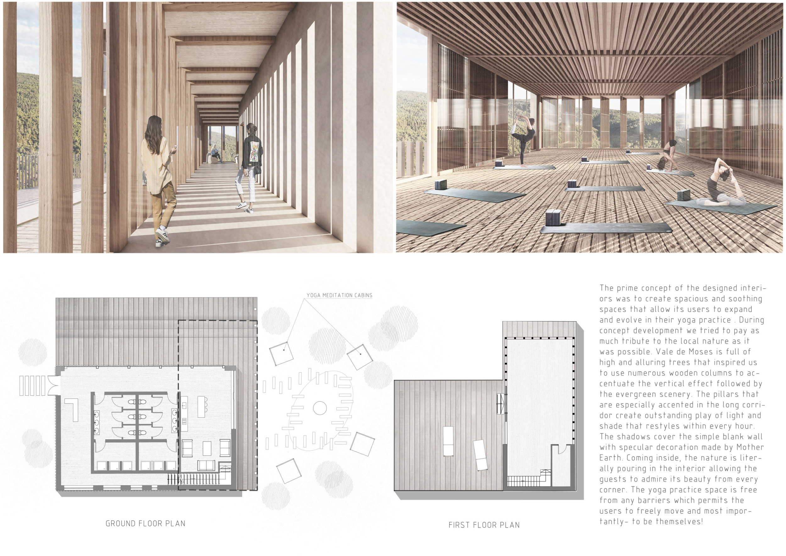 Architecture project // Meditation Cabins Surrounded by Recycled Timber ...