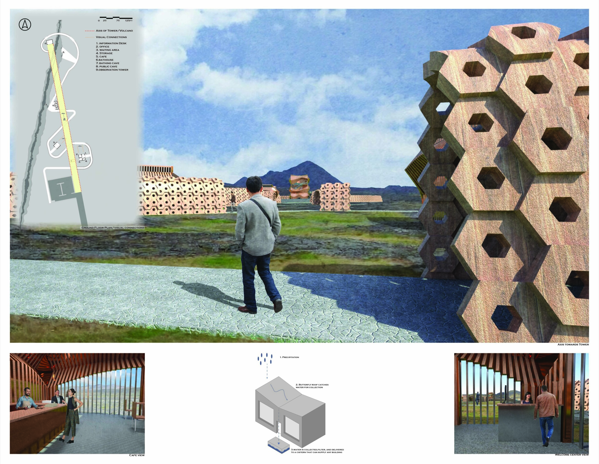 Architecture project // Cavelike Corridor Framed by Polished Copper and ...