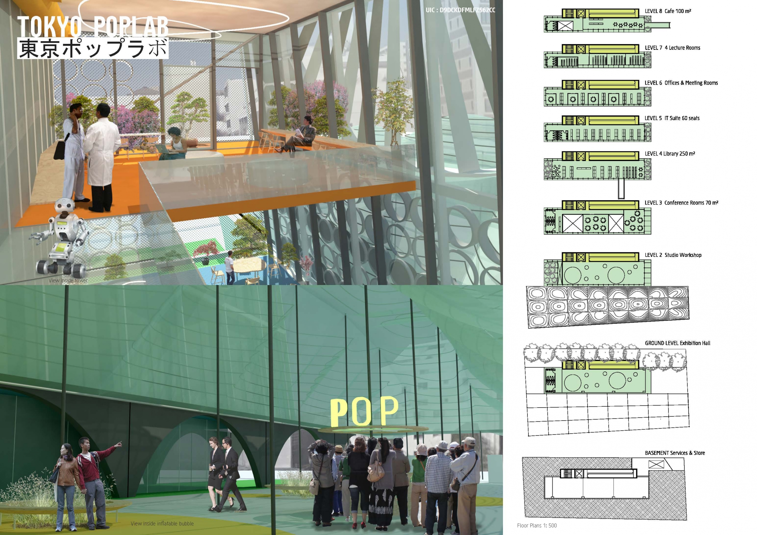 Architecture project // Hexagonal Facade and Green Roof Integrate Steel ...