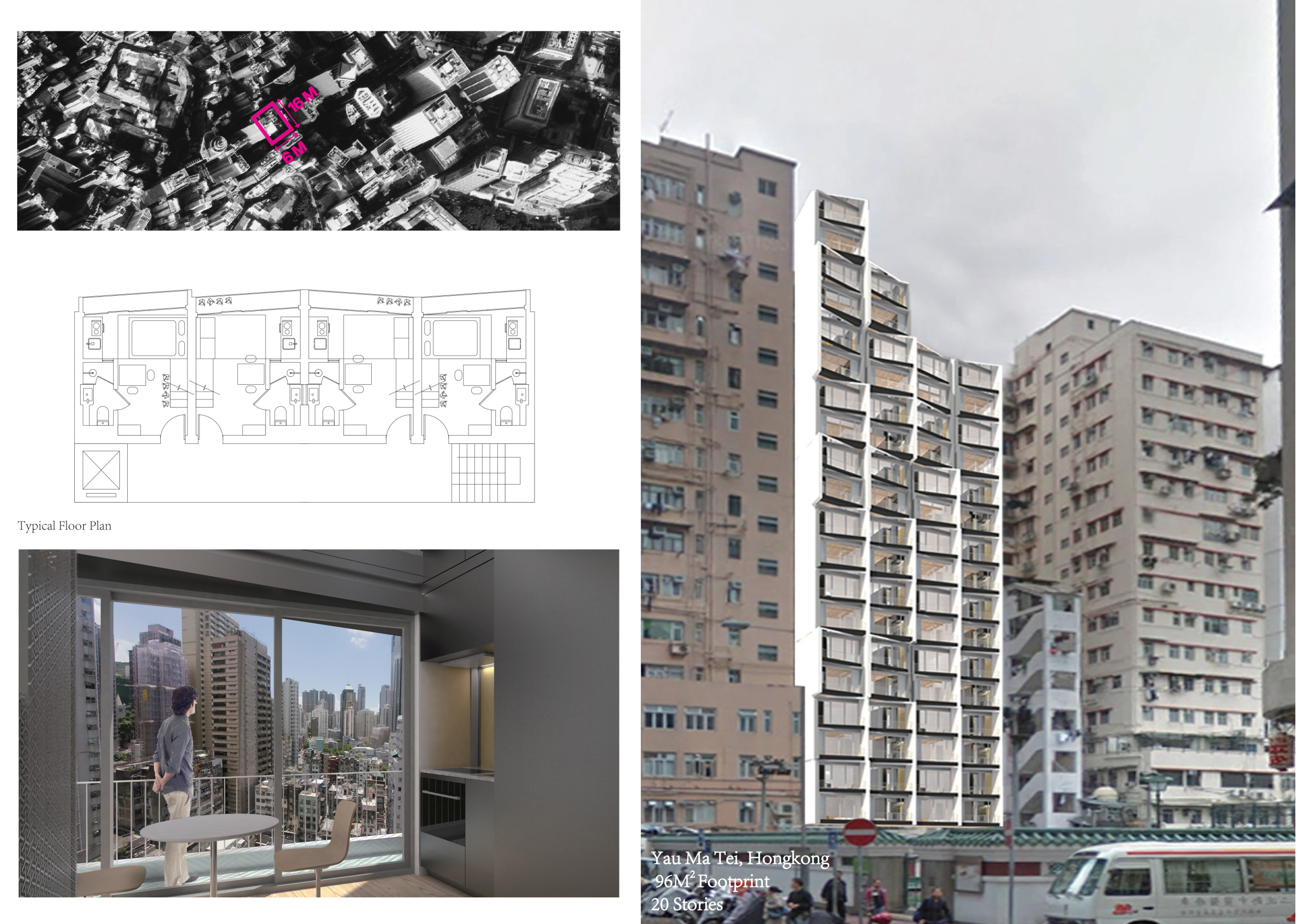 Architecture project // Modular Living Spaces with Movable Walls and ...