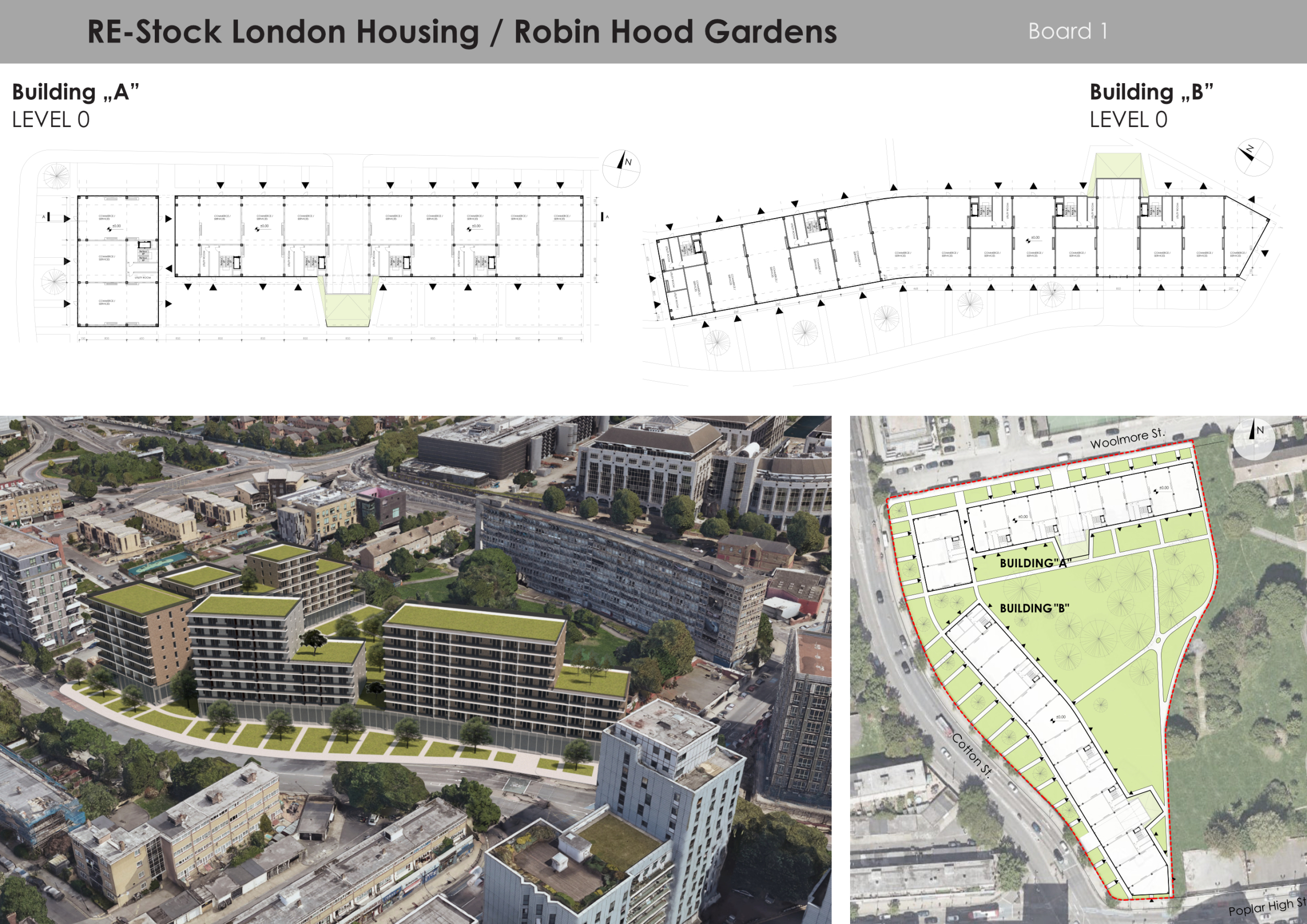 View of Architecture project // Rooftop Gardens and Modular Micro-Apartments in ...