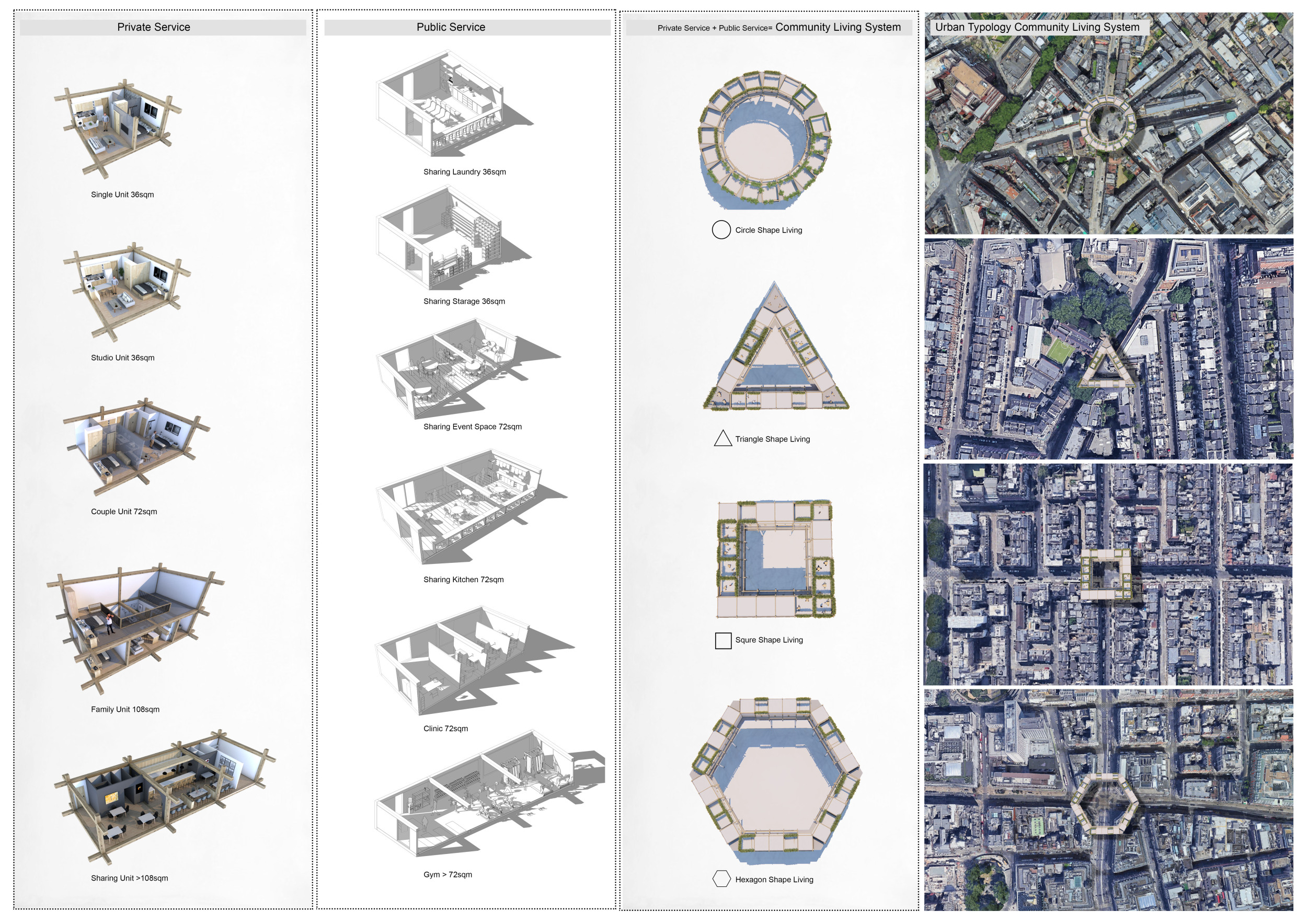 Architecture project // Community Living at Urban Crossroads with ...