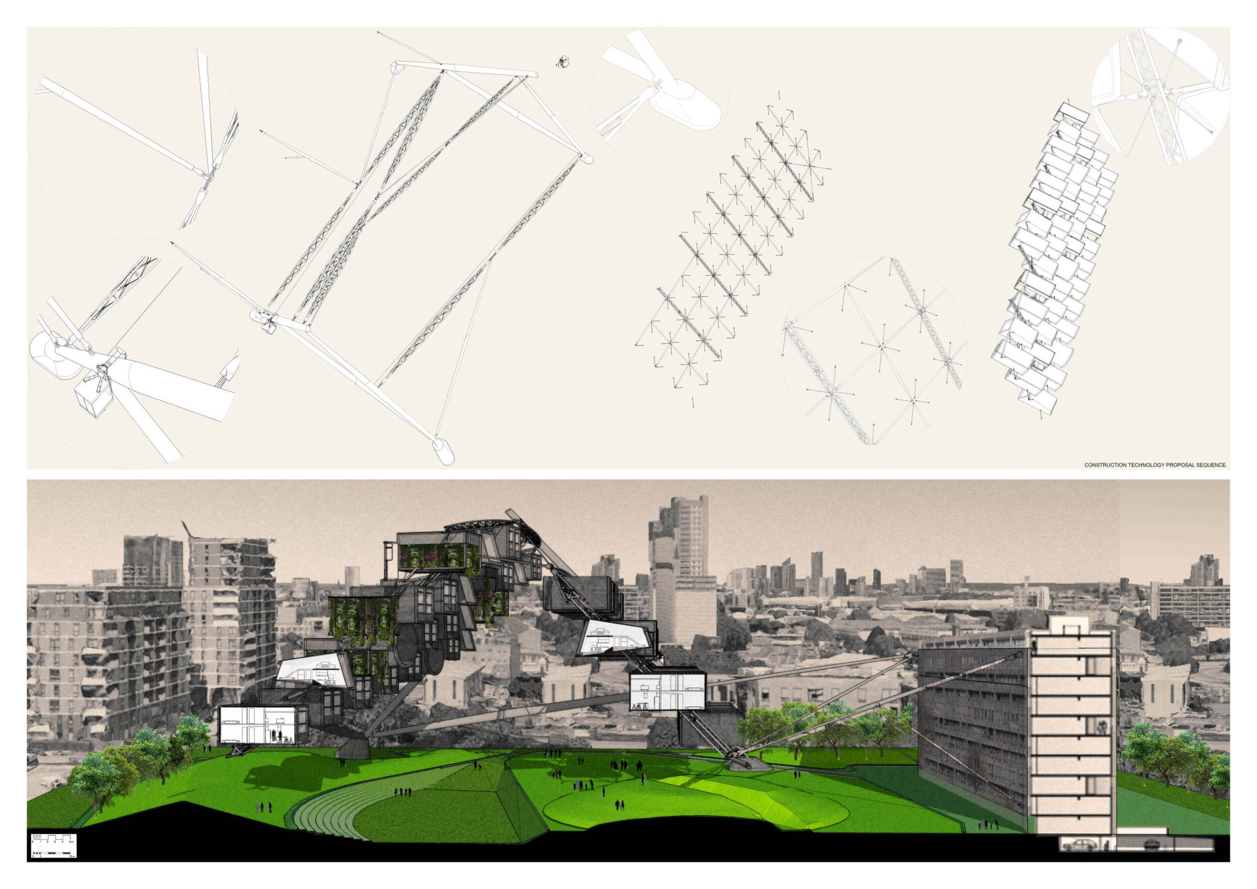 Architecture project // Vertical Green Voids with Modular Units ...