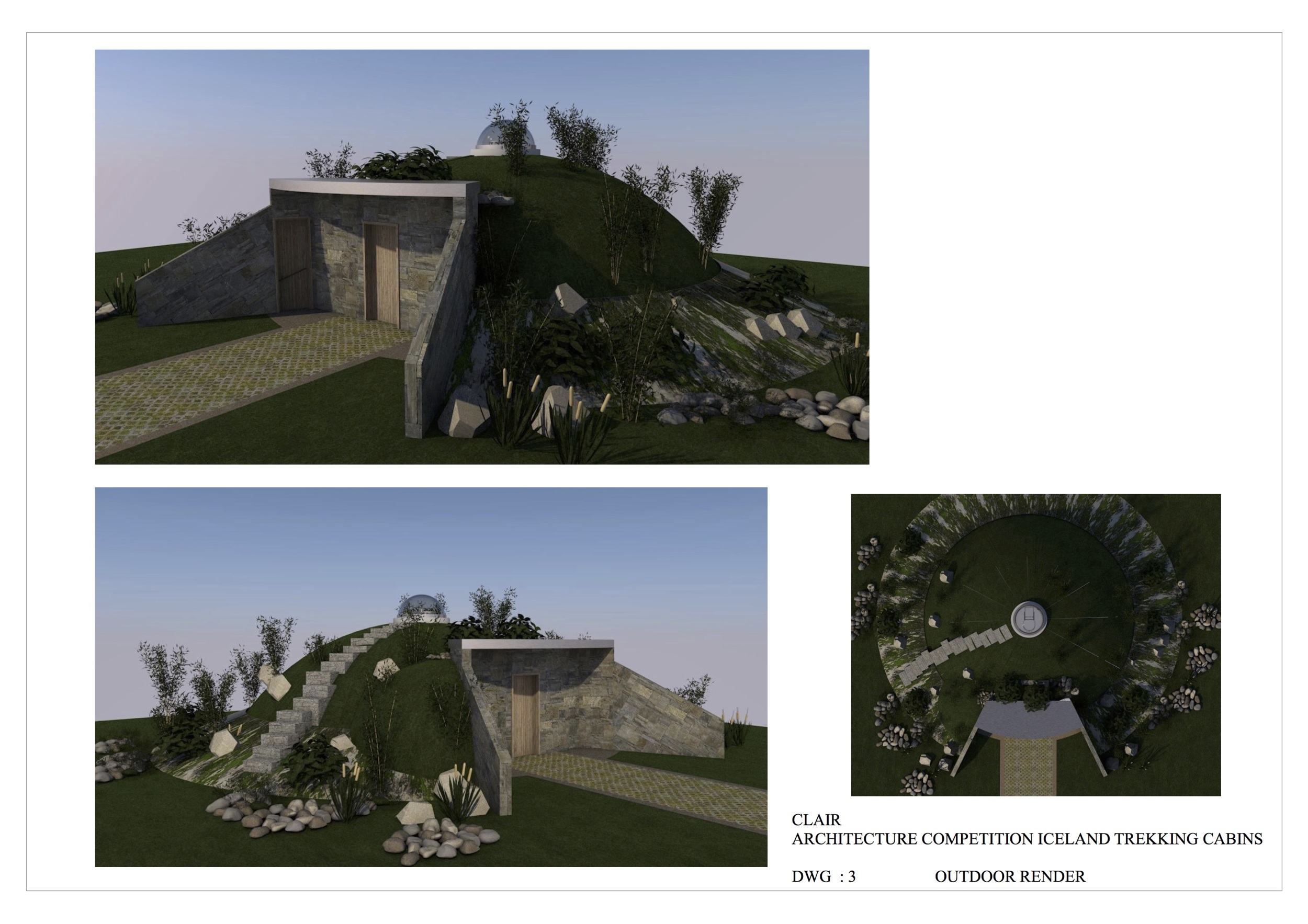 Architecture project // Geothermal Cabins Constructed with Ferrocement ...