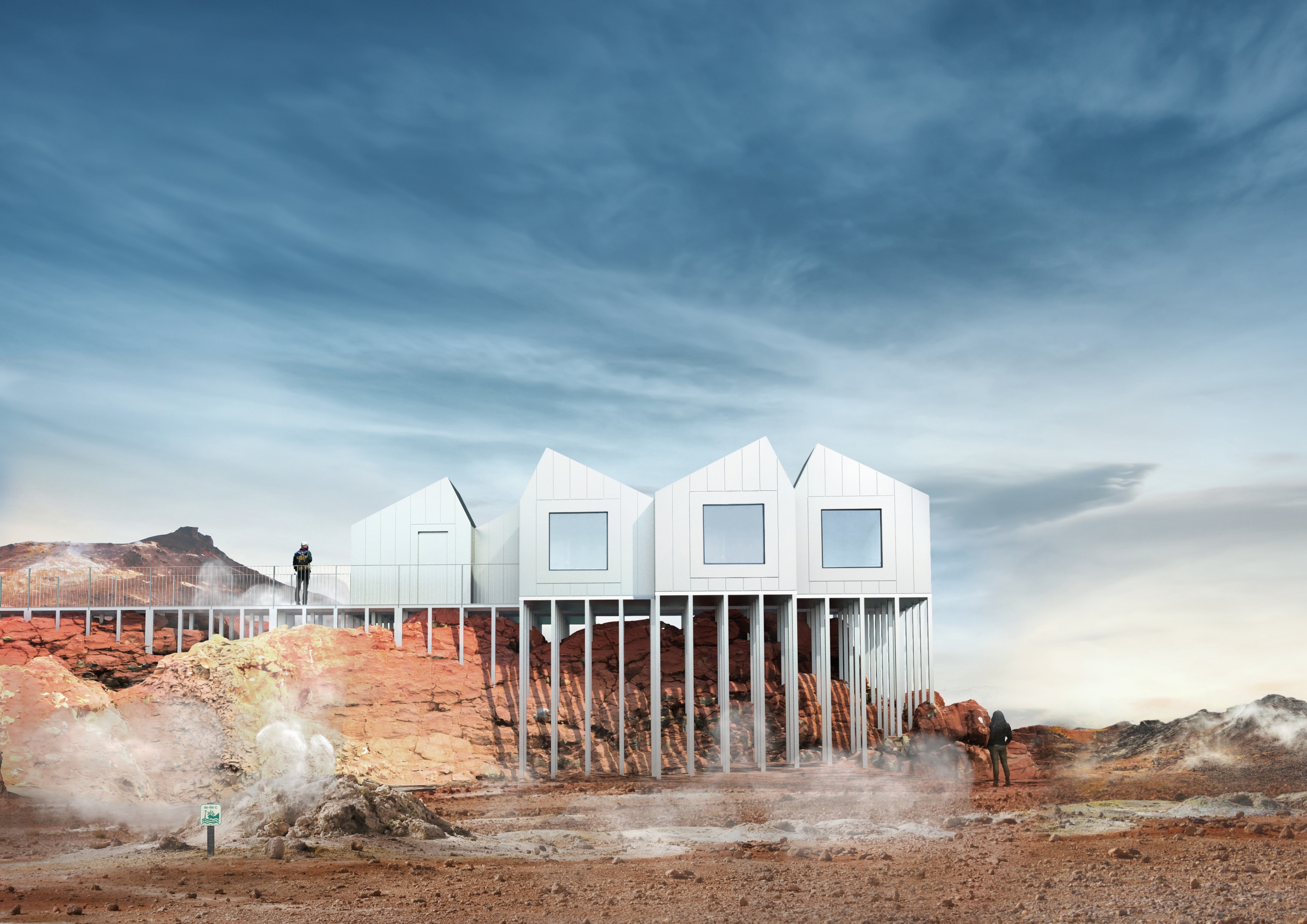 Architecture project // Elevated Eco-Friendly Cabins Featuring Aluminum ...