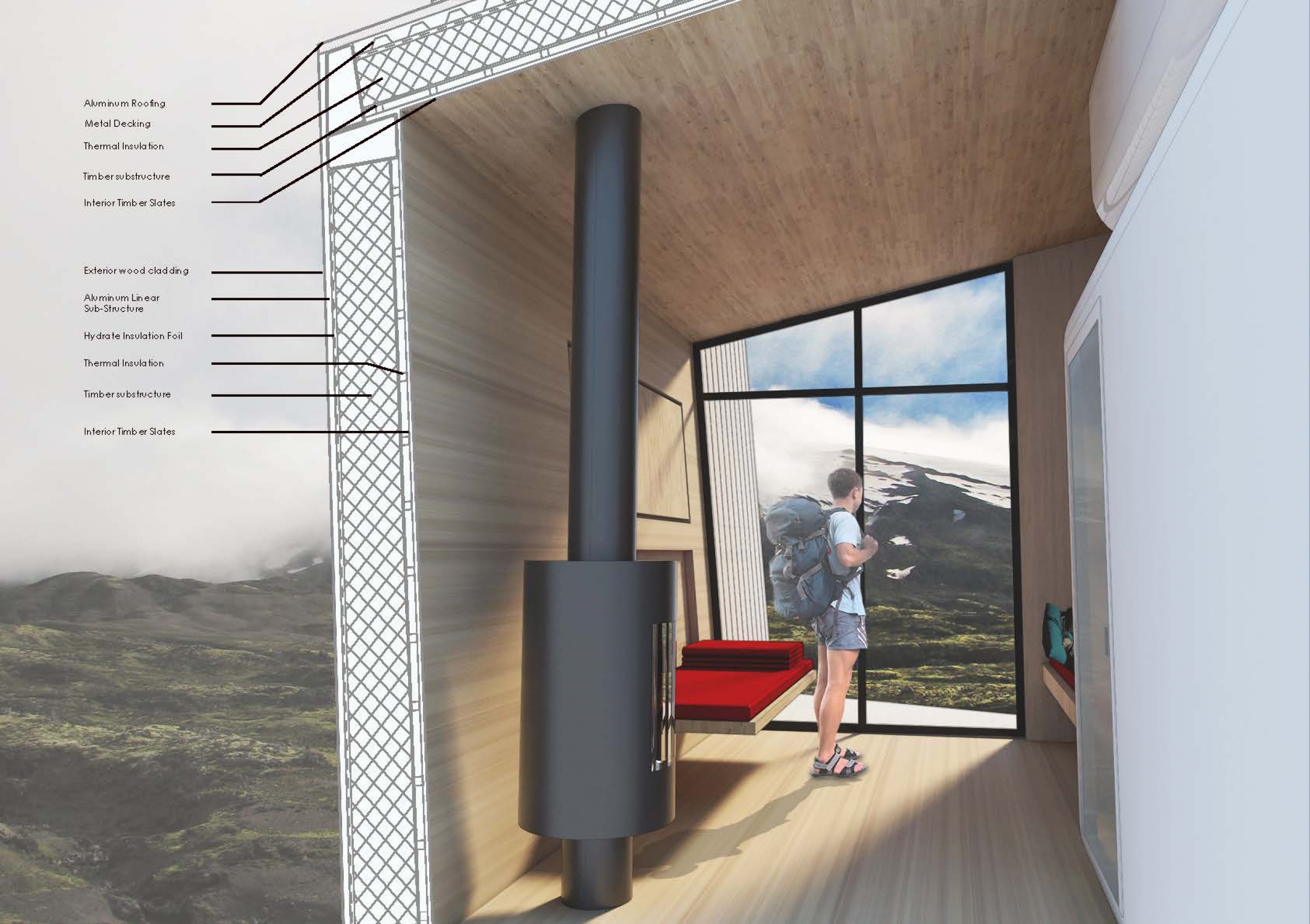 Architecture project // Charred Wood Cladding and Modular Design for ...
