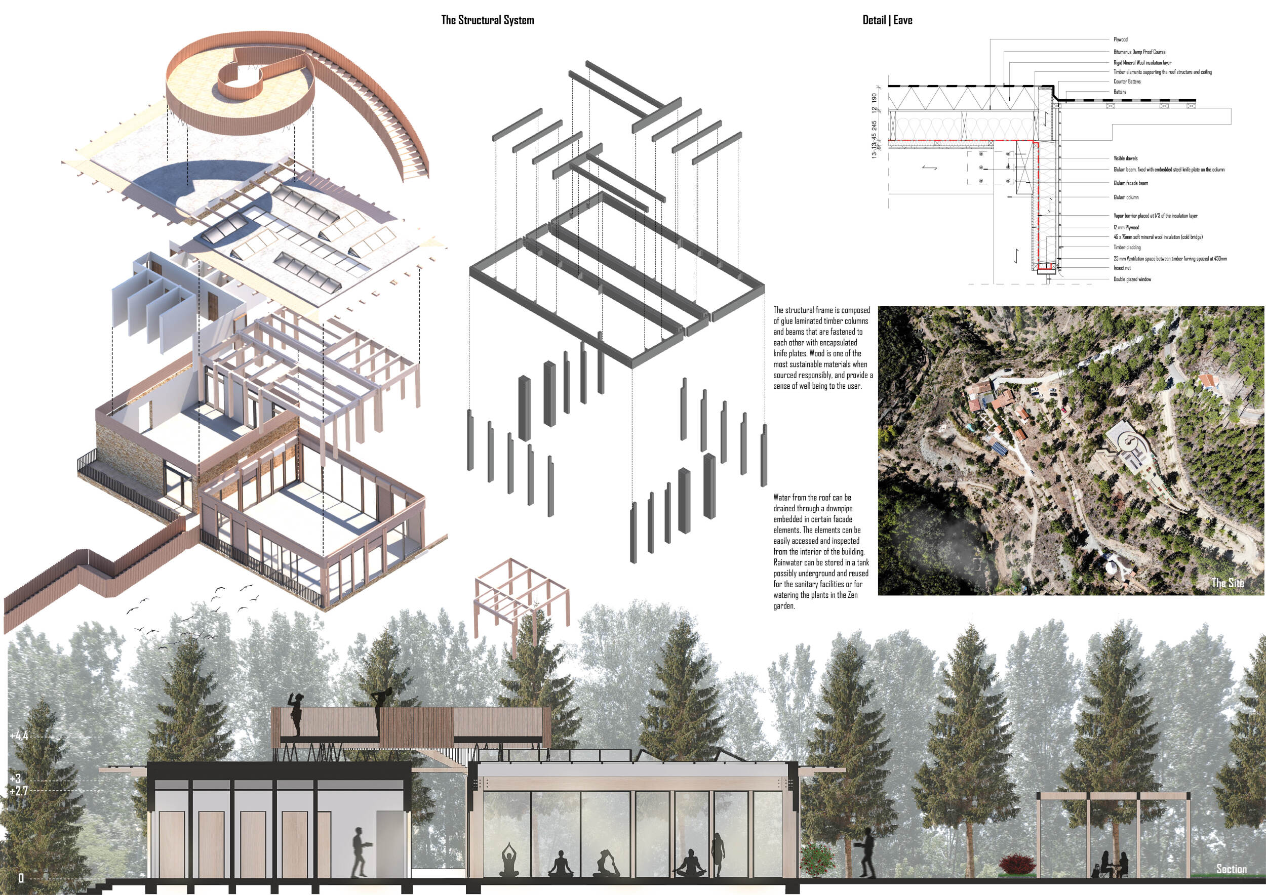 Architecture project // Timber Structure Embracing Cliffside Views with ...