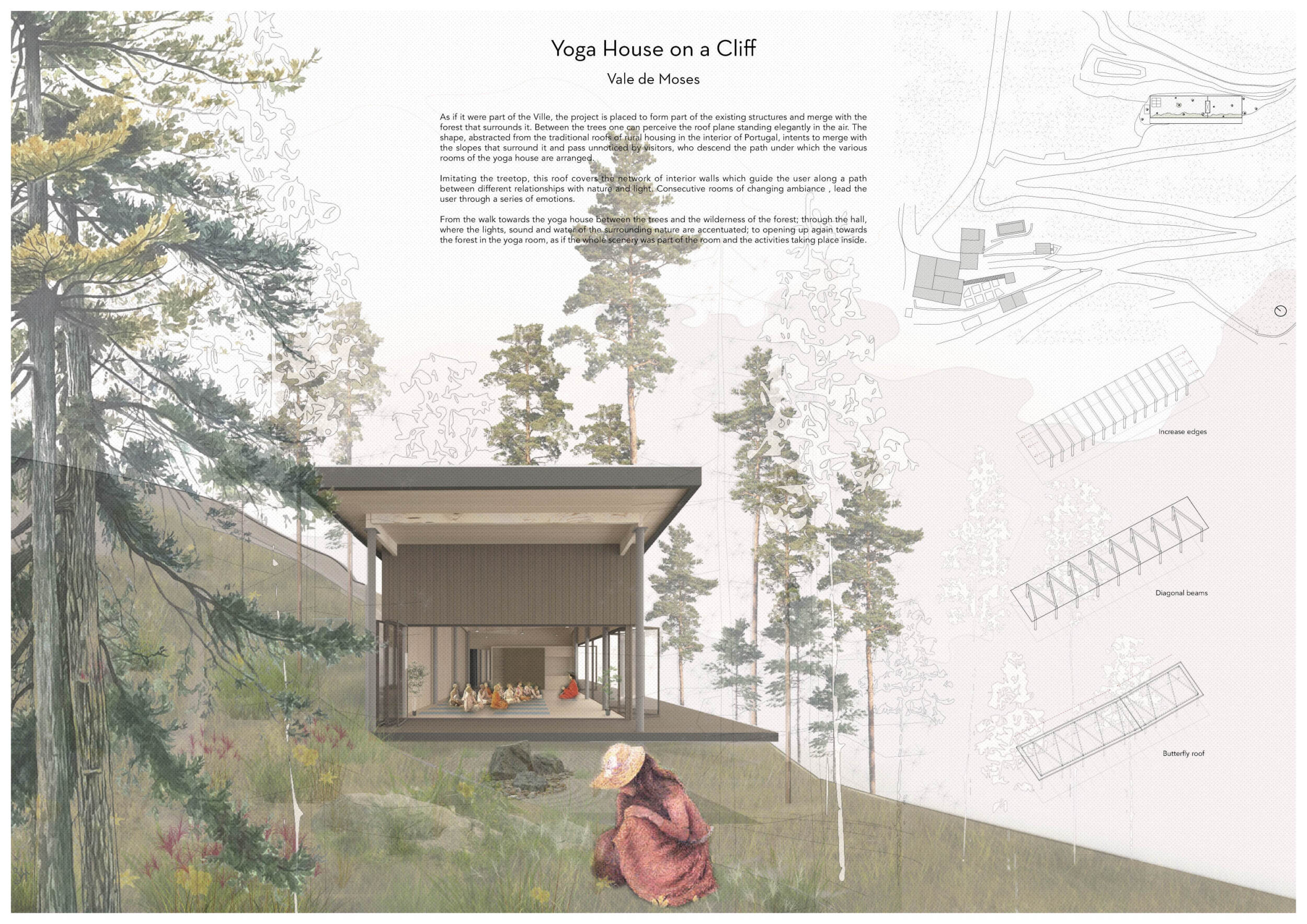 Image result for Architecture project // Inverted Roof Structure with Cross-Laminated ...