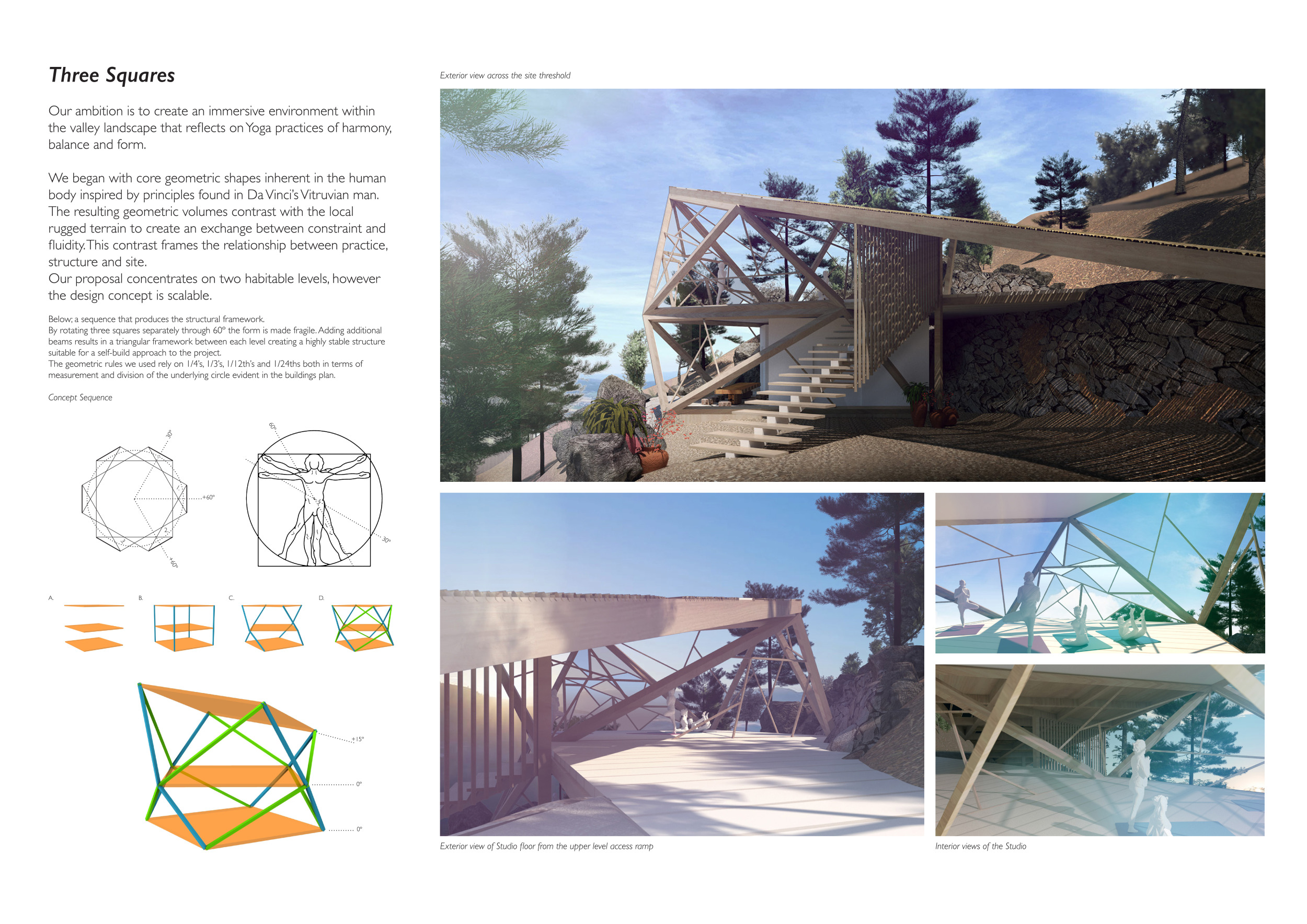 Architecture project // Colored Solar Pavilion with Detachable Timber ...