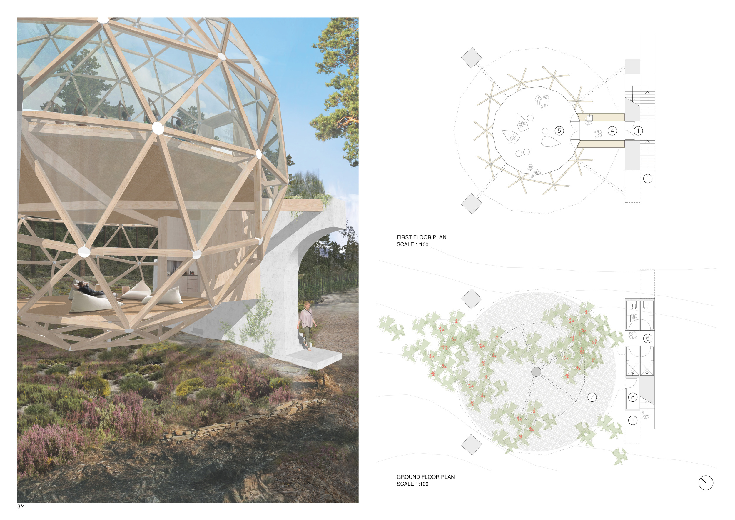 Architecture project // Lattice-Shell Structure Integrating Concrete ...