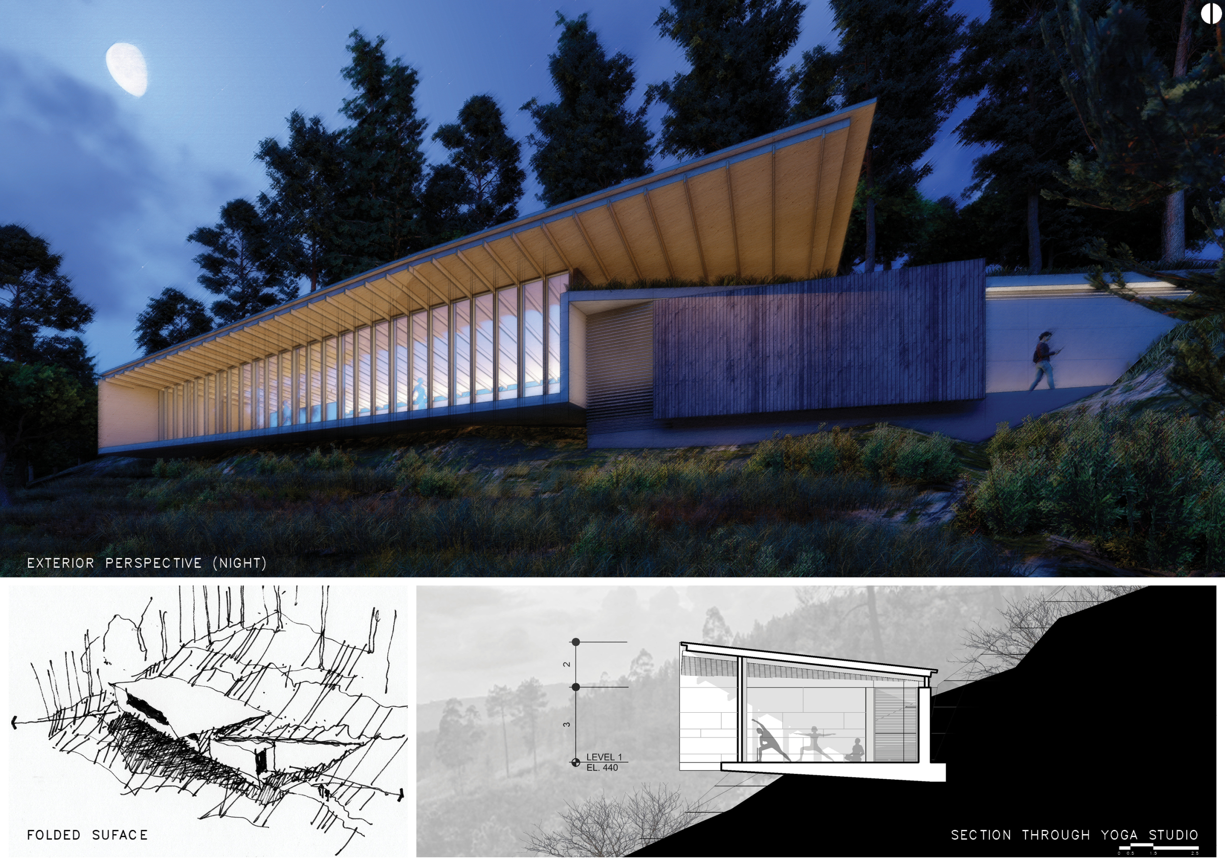 Folded Project Architecture project // Framed Vistas and Folded Surfaces in a Mountain ...