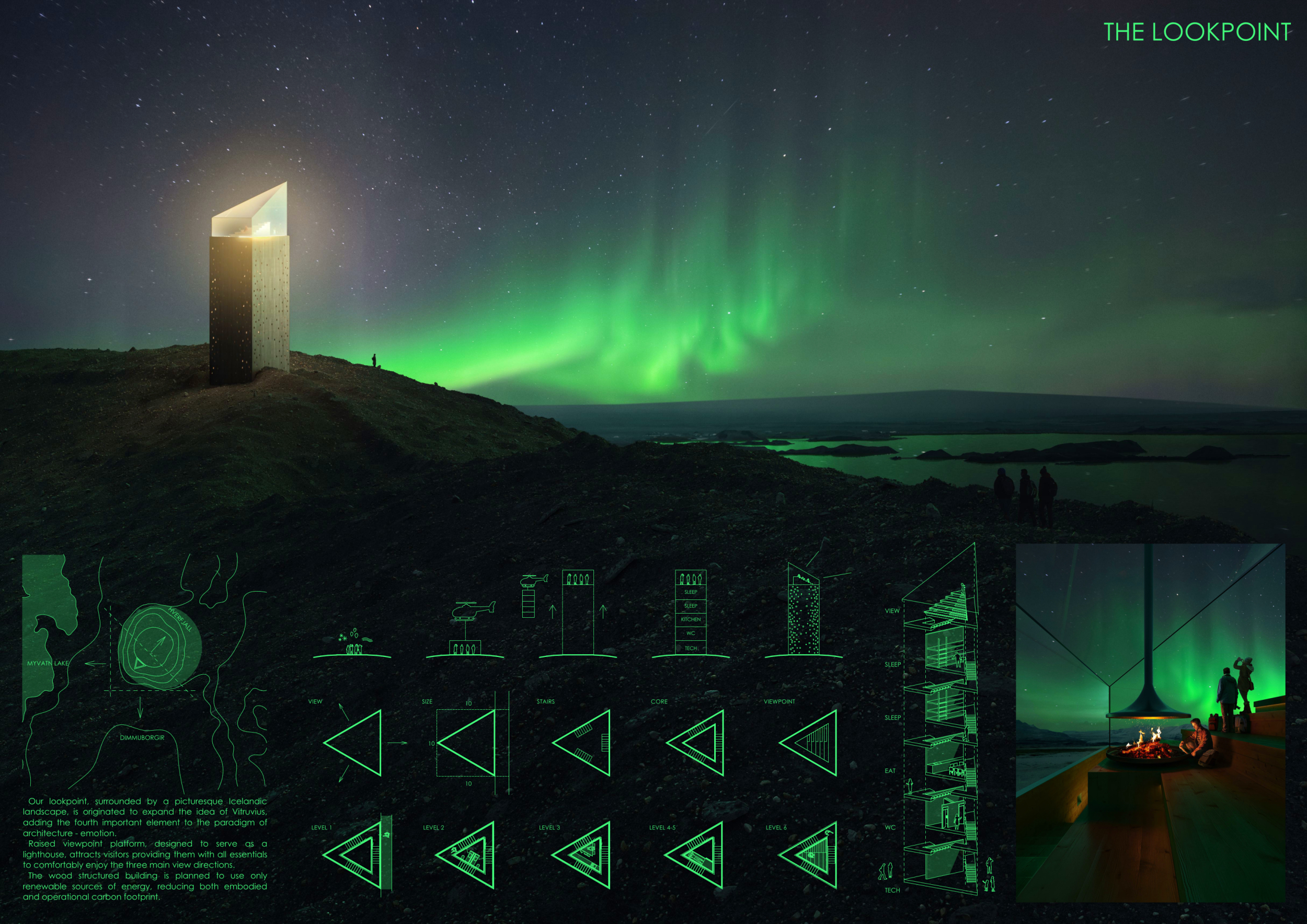 Architecture project // Lighthouse Lookpoint Embracing Nature with ...