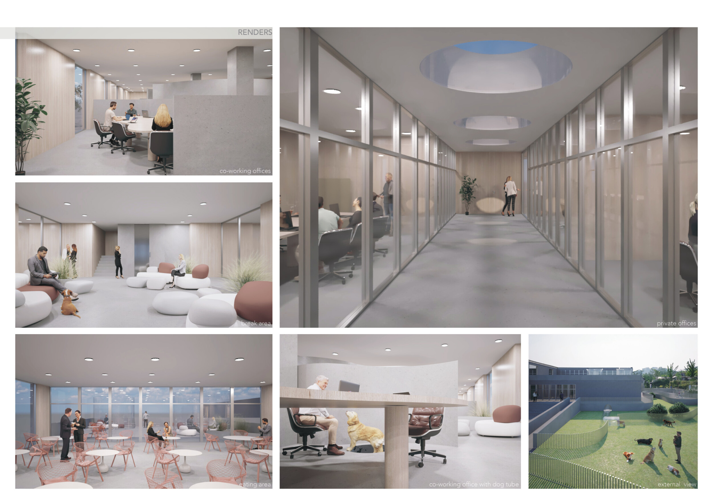 Architecture project // Biophilic Workspaces Enhanced by Recycled ...