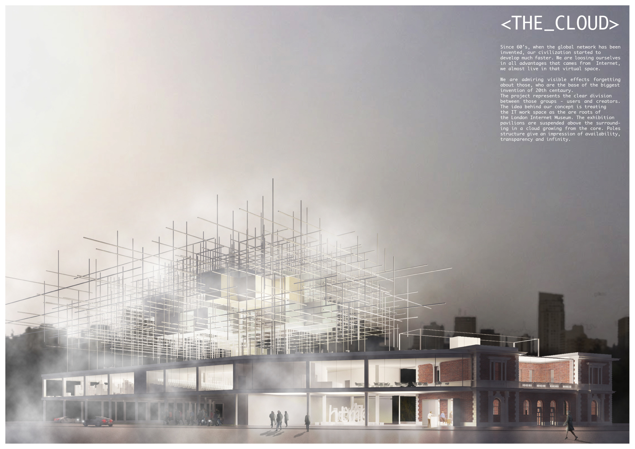 Framework Translucent Architecture project // Translucent Glass Facades and Steel Framework ...