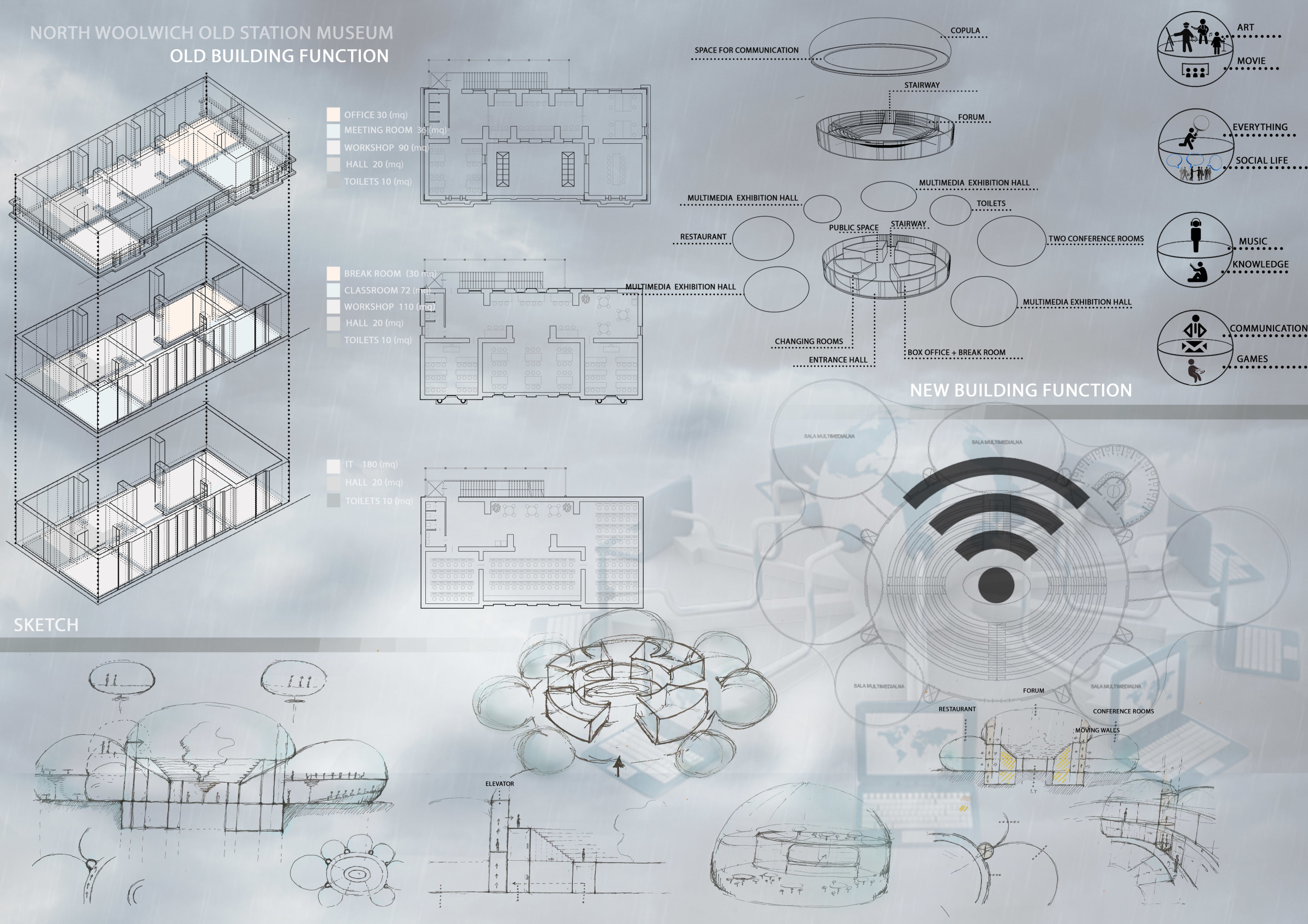 Architecture project // Capsule Structure Incorporating Transparent ...