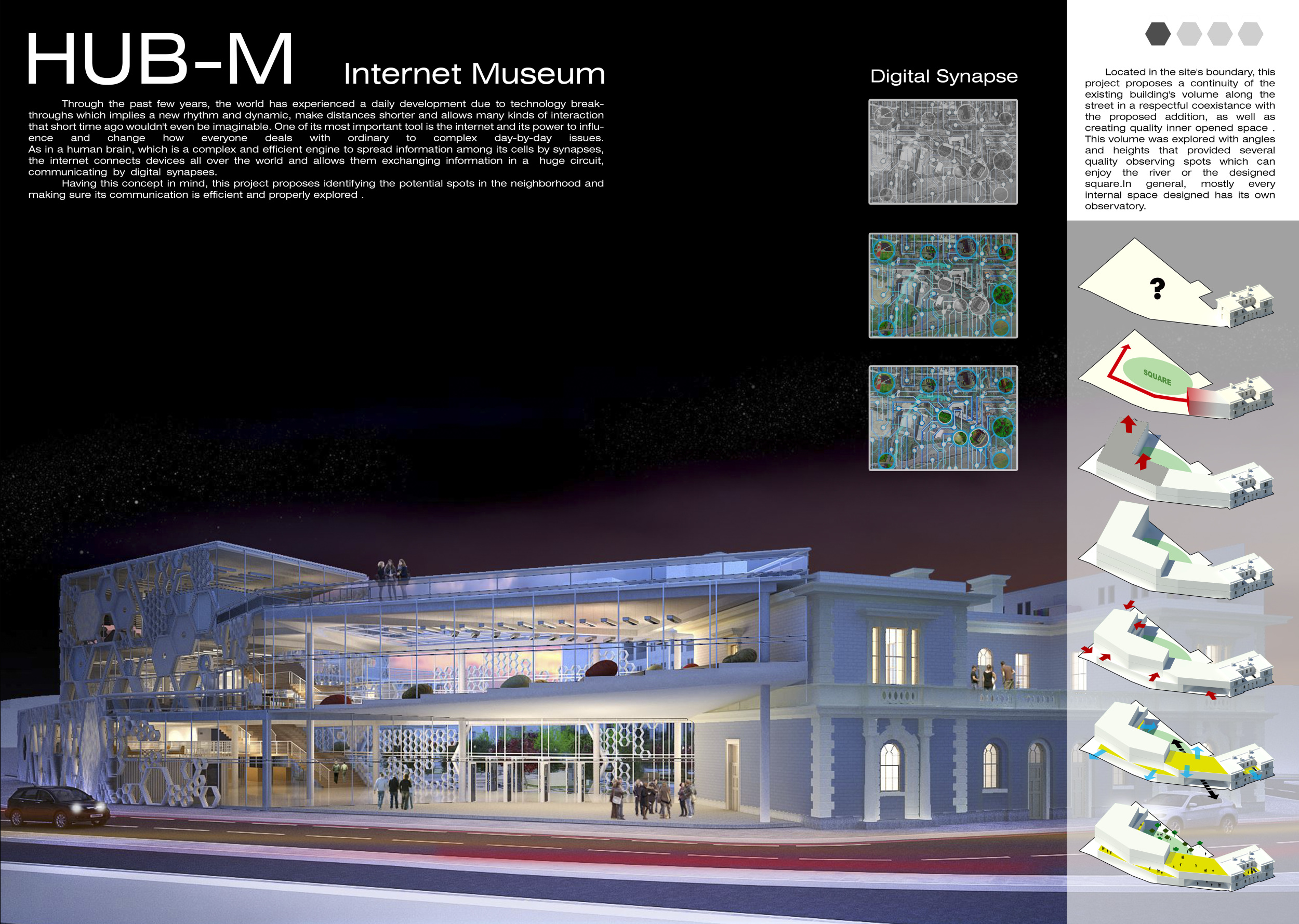 Architecture project // Metal Frames and Transparent Glass Panels ...