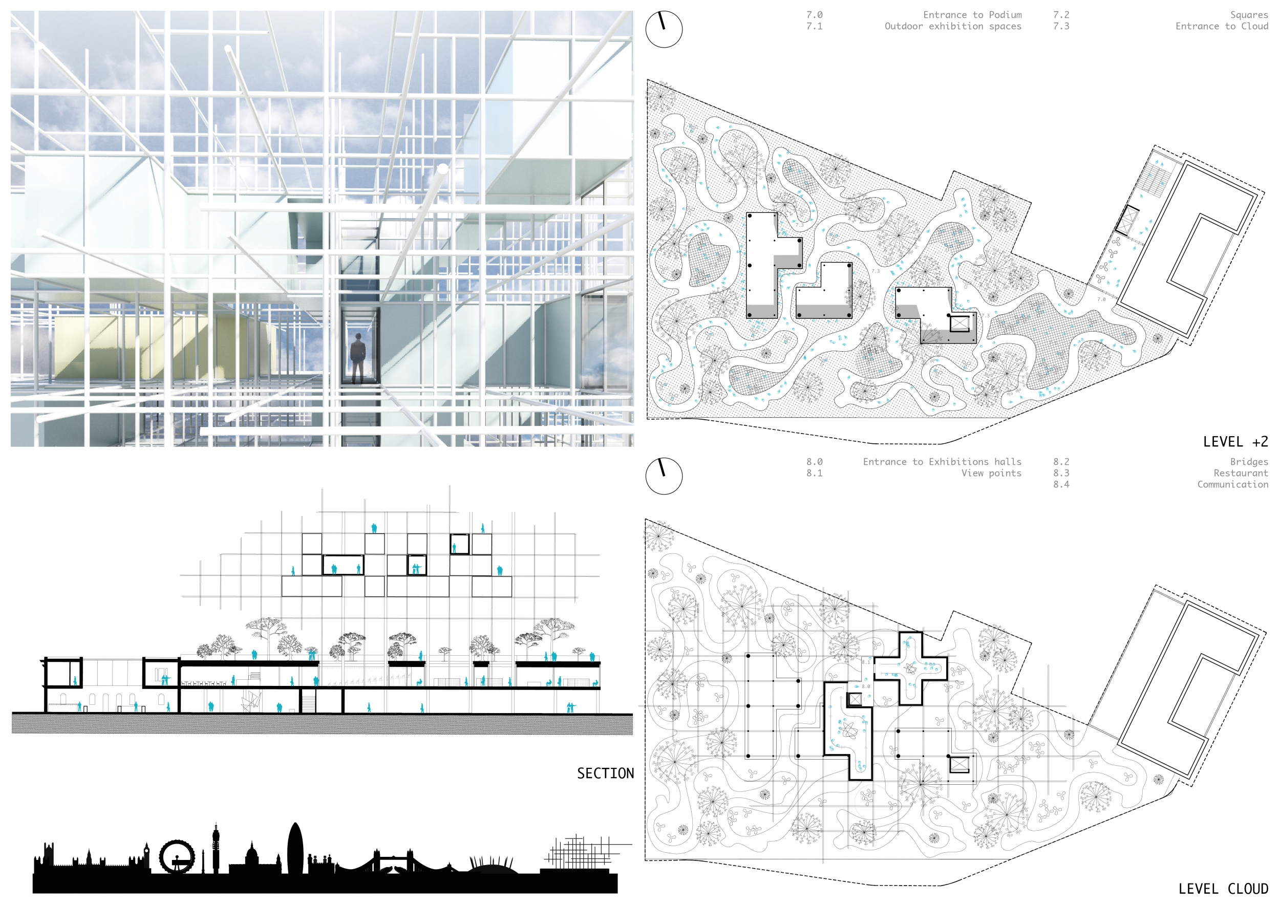 Framework Translucent Architecture project // Translucent Glass Facades and Steel Framework ...