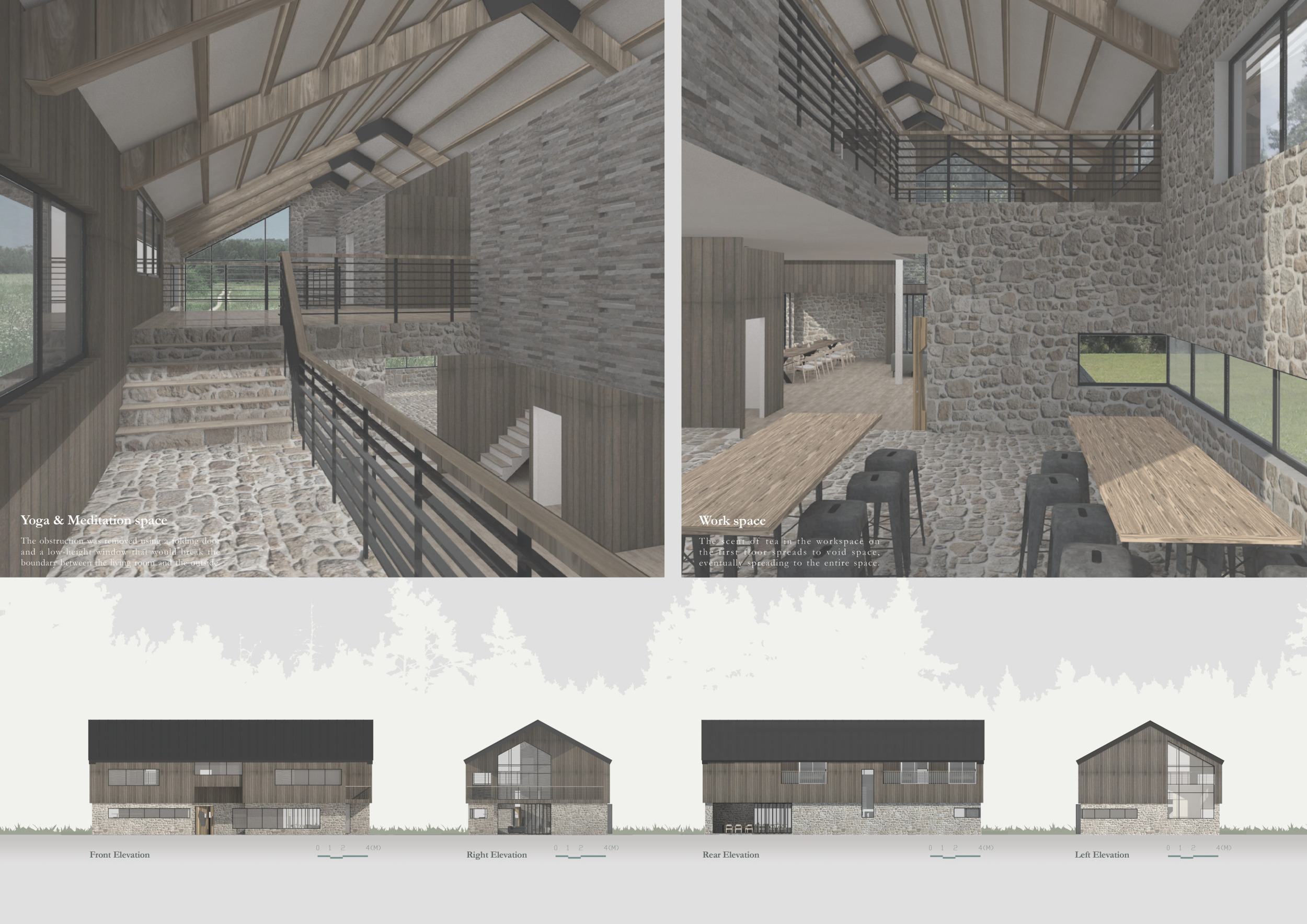 Architecture project // Terrace Retreat Emphasizing Connectivity with ...
