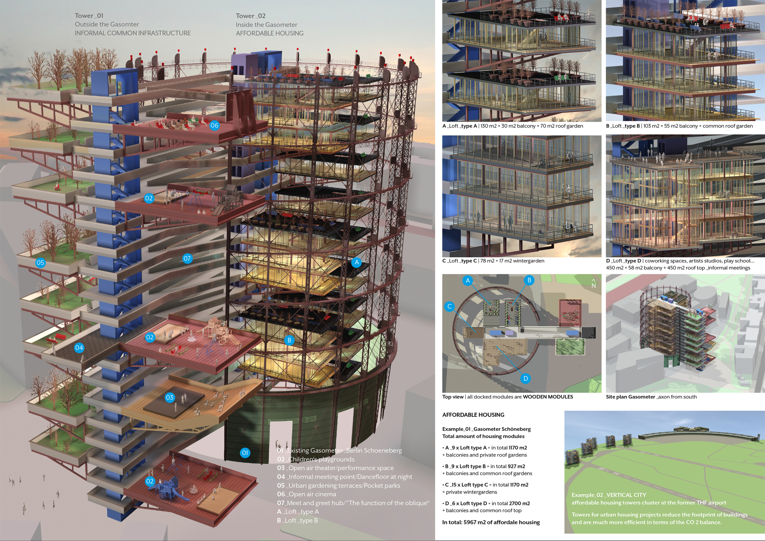 Architecture project // Wooden Loft Living with Integrated Urban Gardens - How To Live Off-Grid In Urban Loft Spaces