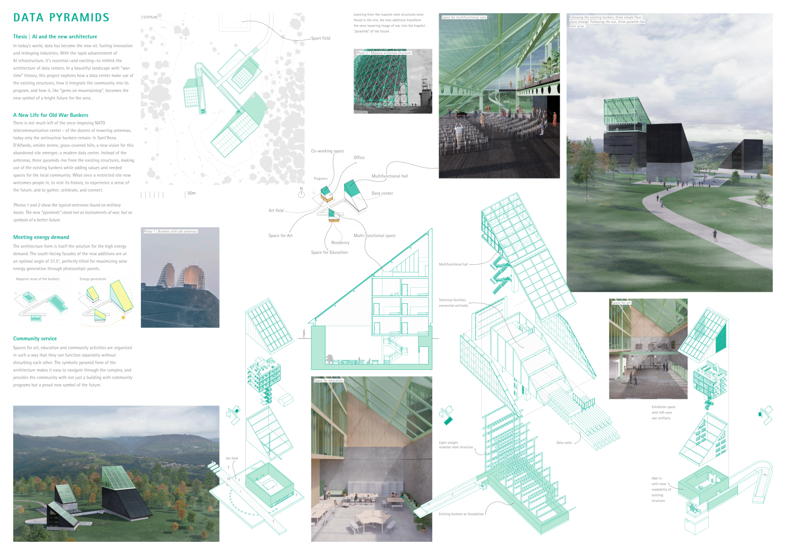 Architecture project // Pyramid-Shaped Structure Featuring Photovoltaic ...