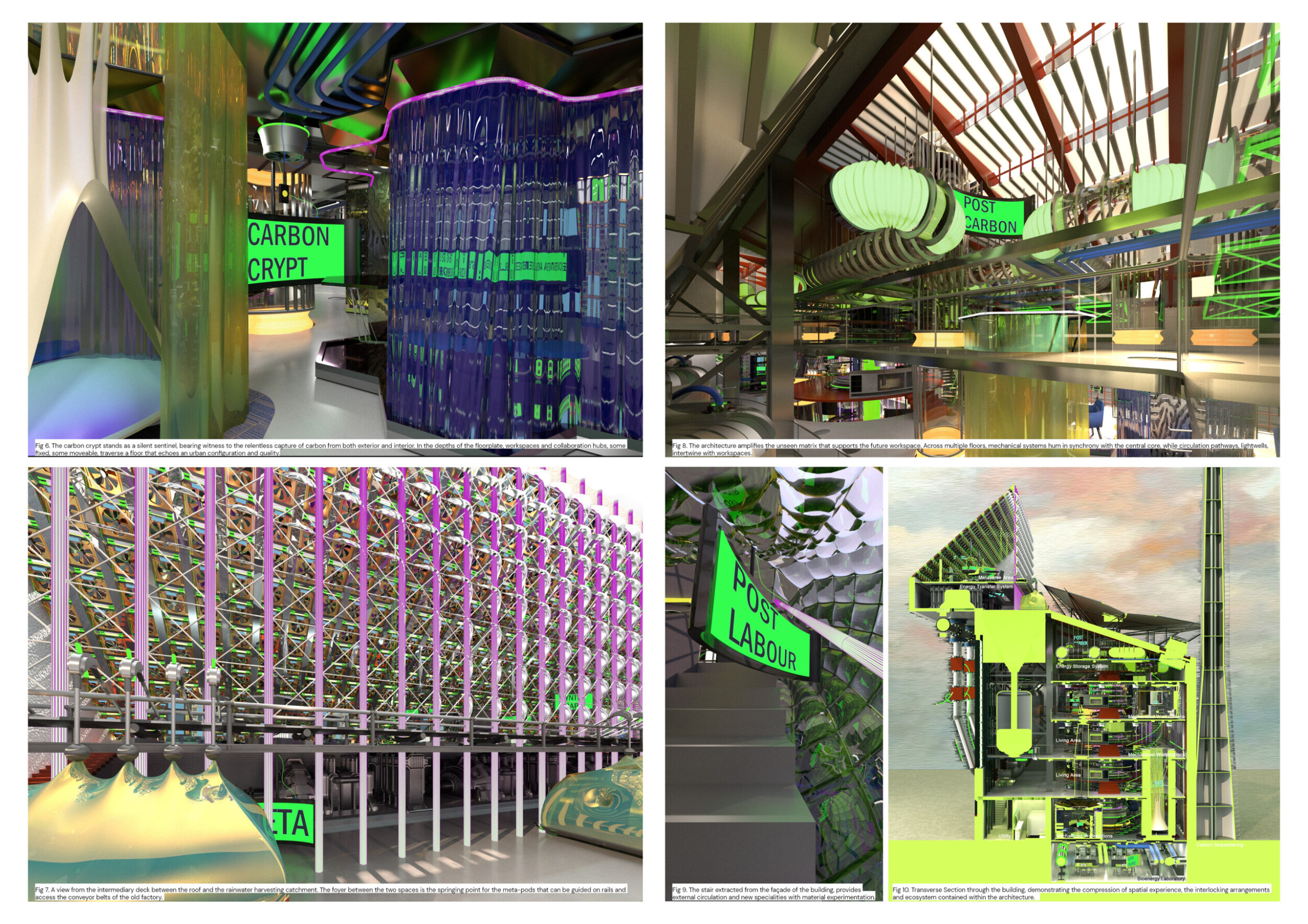 Architecture project // Carbon-Sequestering Structure with Green Roofs ...