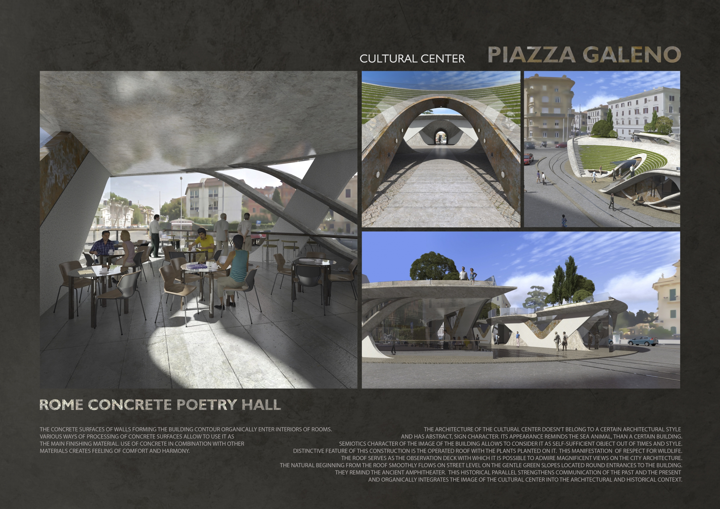 Architecture project // Operable Roofs and Concrete Poetry Create ...