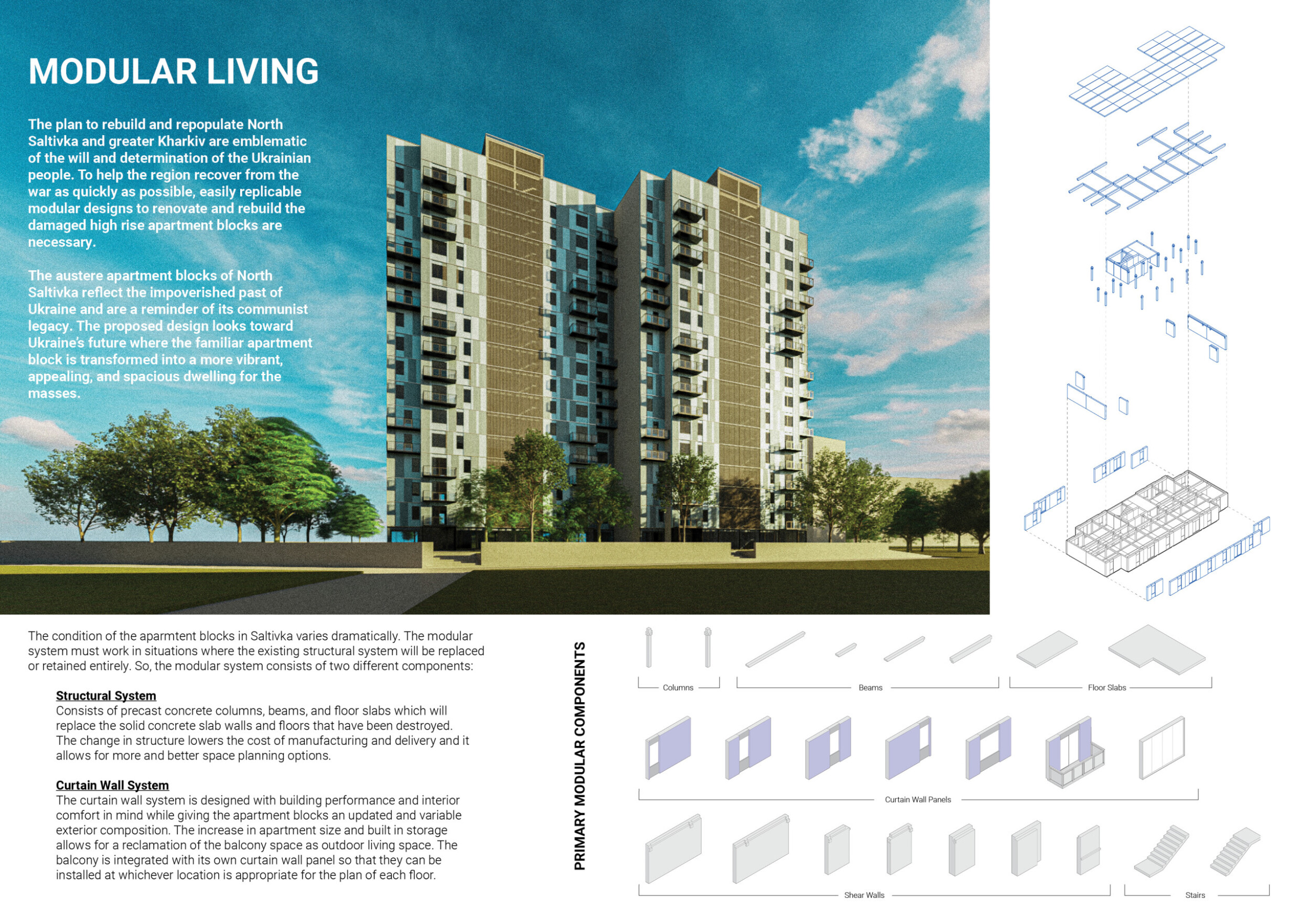 Architecture project // Modular Towers Featuring Precast Concrete and ...