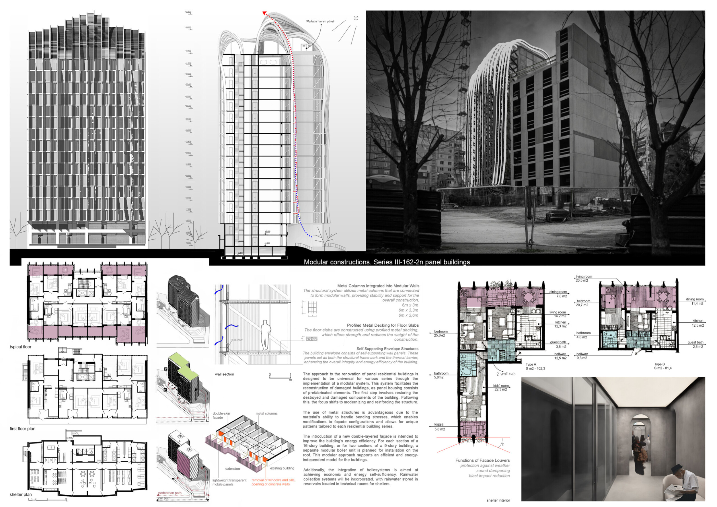 Undulating High Rise Architecture project // Undulating Facades with High-Performance ...