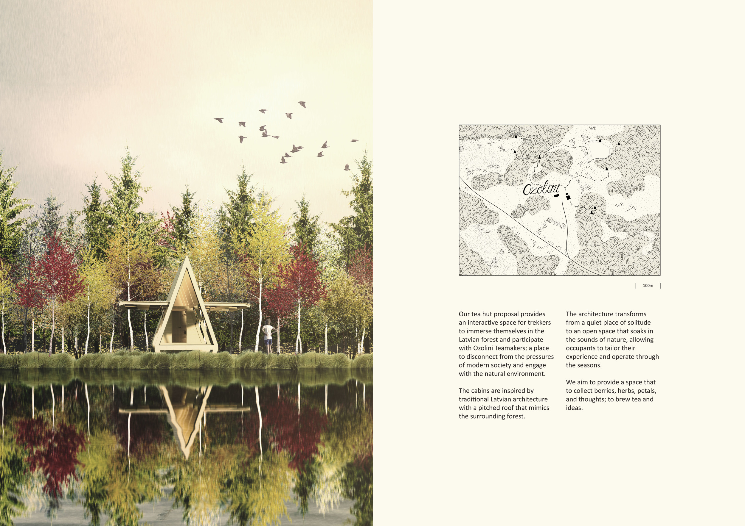 Architecture project // Cork Cladding and a-Frame Design in a Forest ...