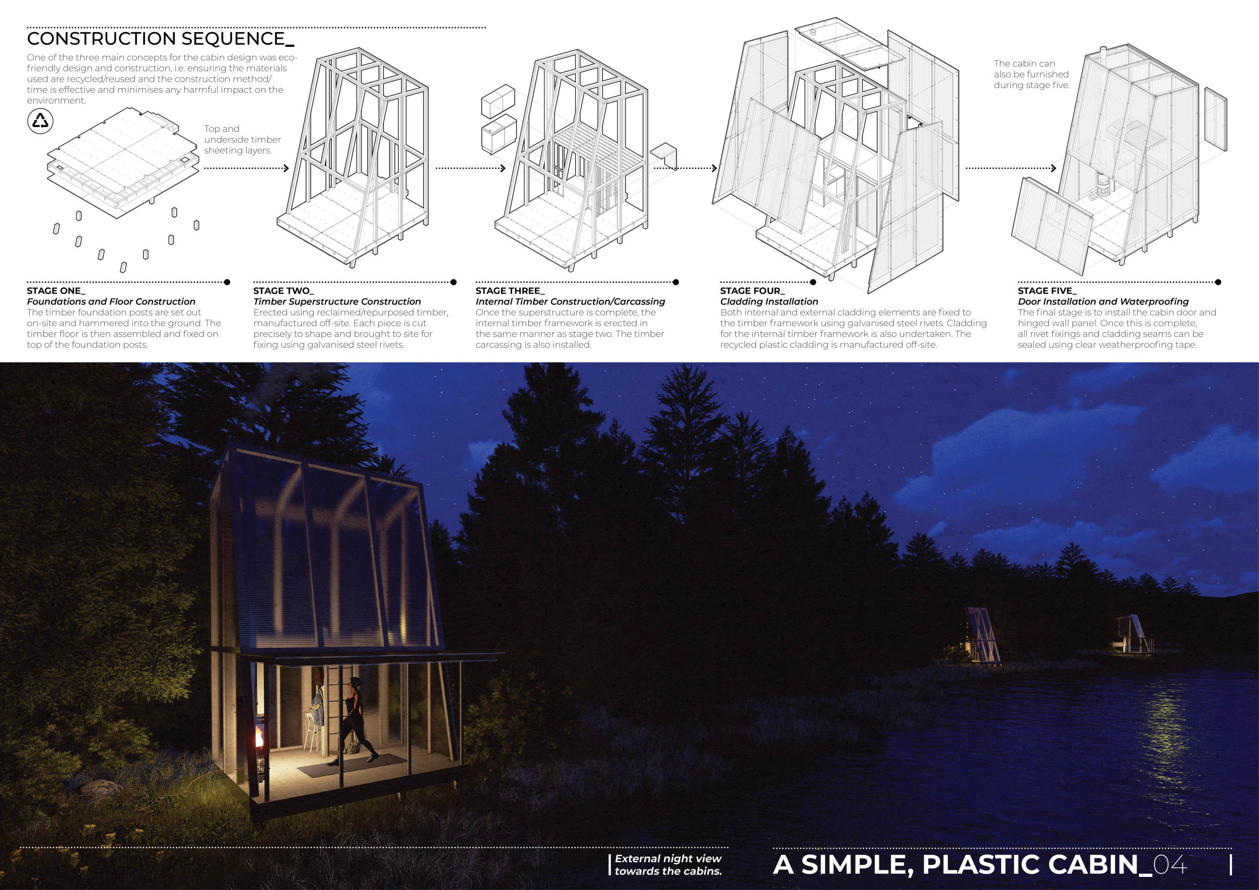 Architecture project // Recycled Plastic Cladding and Reclaimed Timber ...