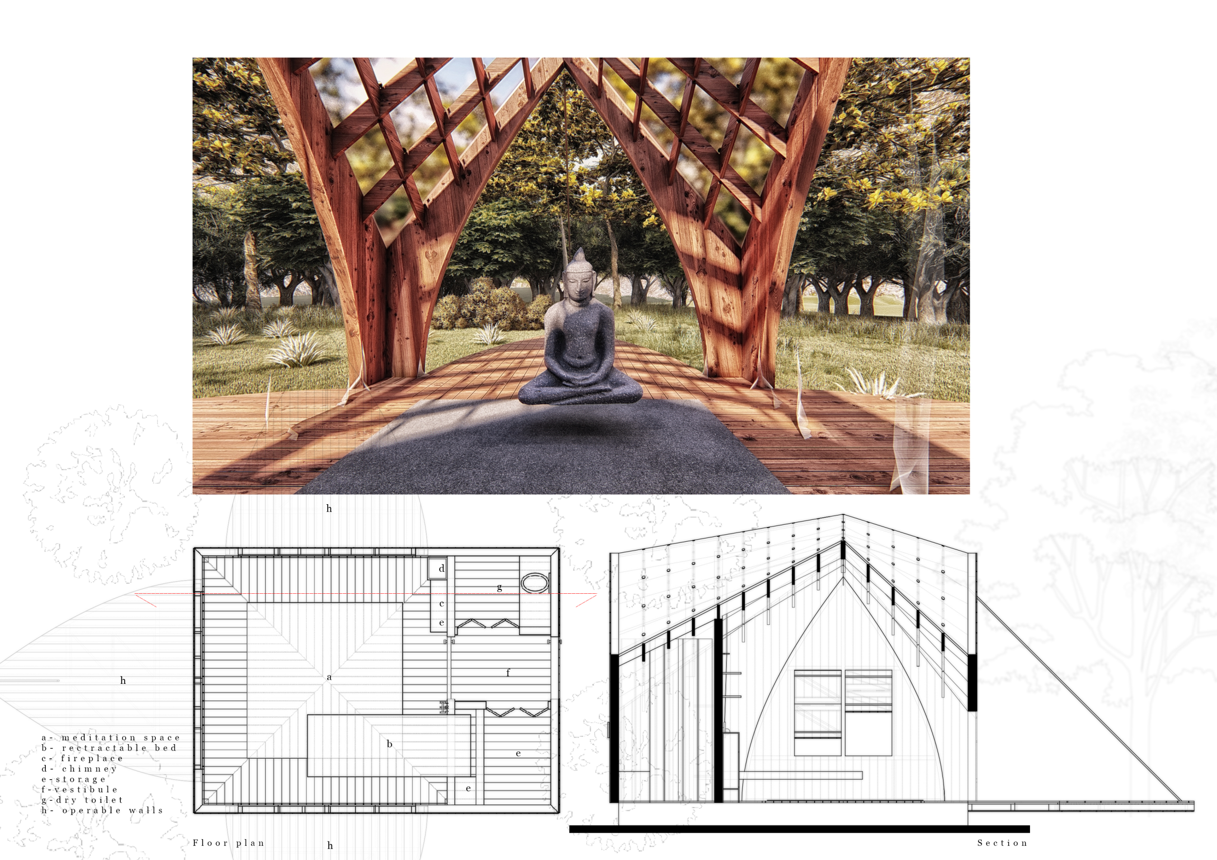Architecture project // Lotus Flower Inspired Space with Operable Walls ...