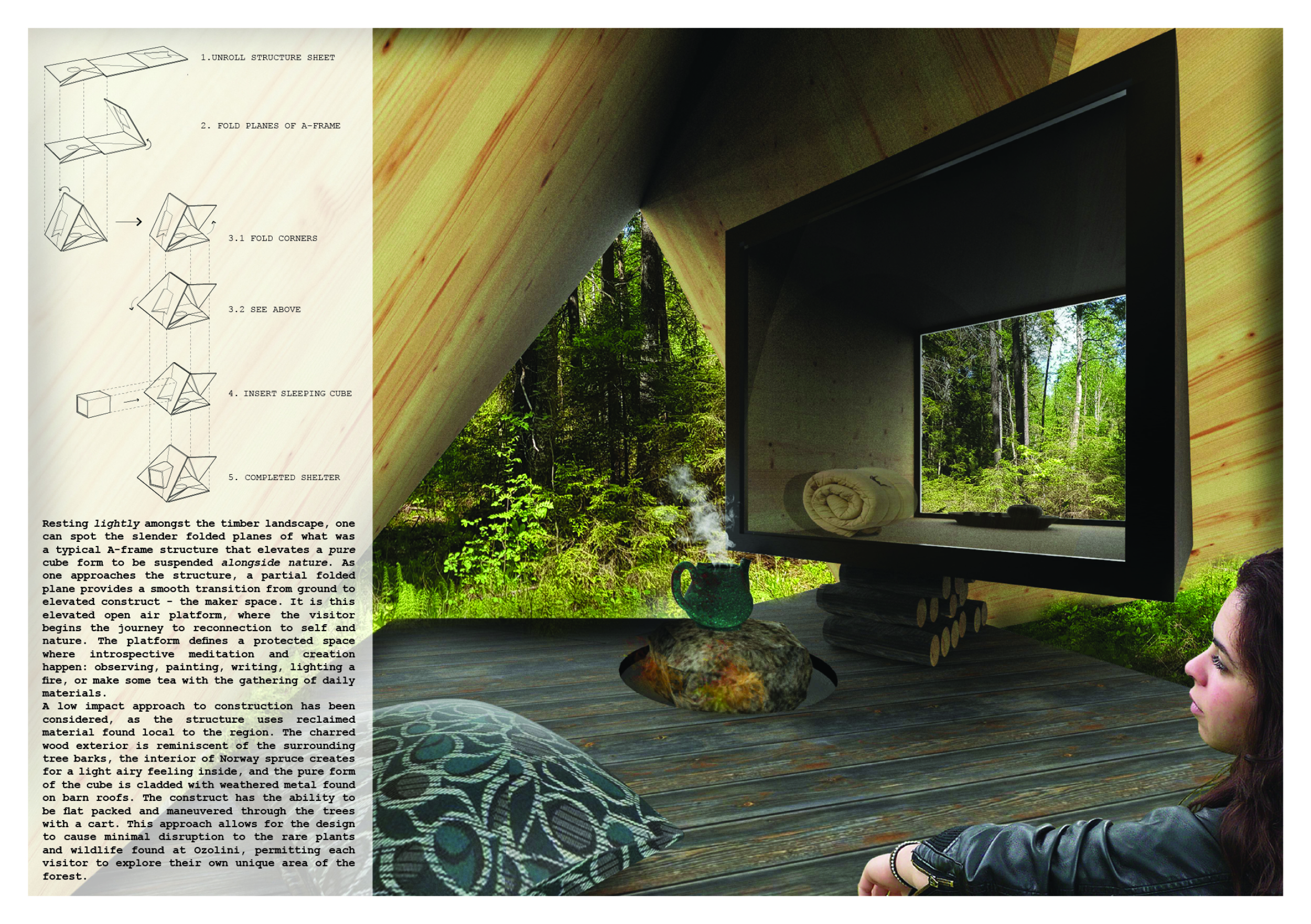 Architecture project // Charred Wood and Norway Spruce Create Tranquil ...