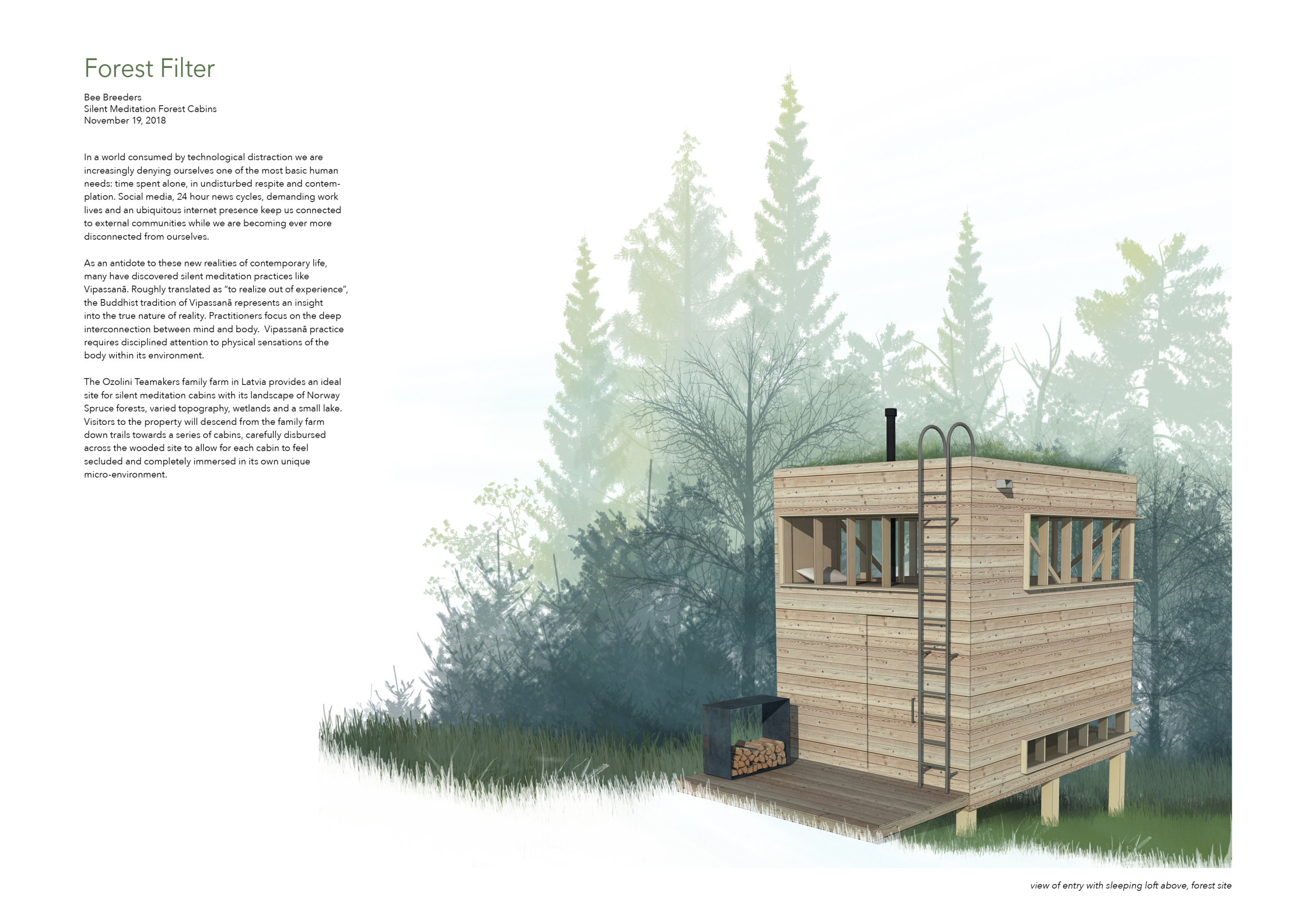 View of Architecture project // Whispers of Nature in Brown Wood Paneling and ...