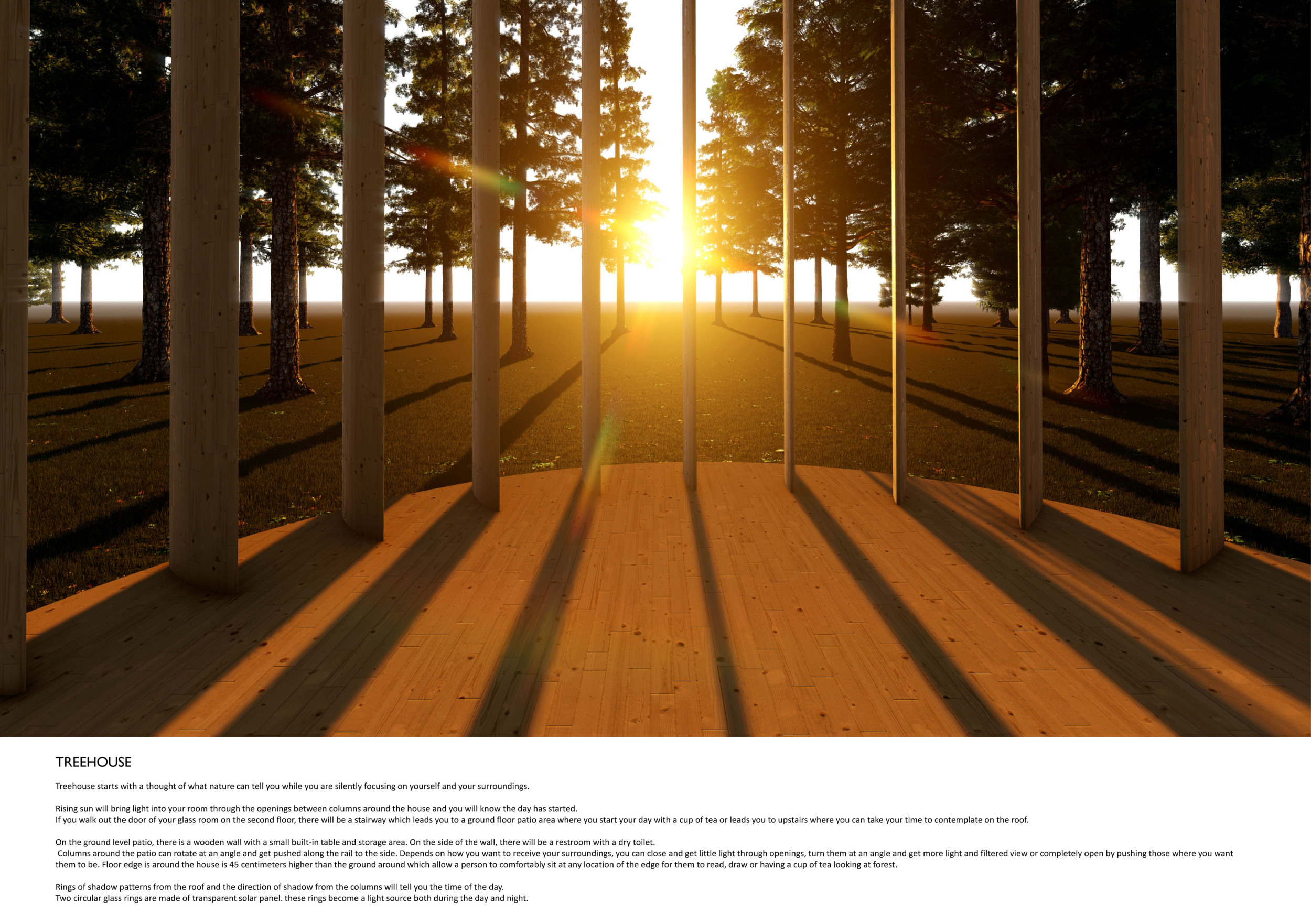 Architecture project // Rotating Columns and Solar Integration in a ...