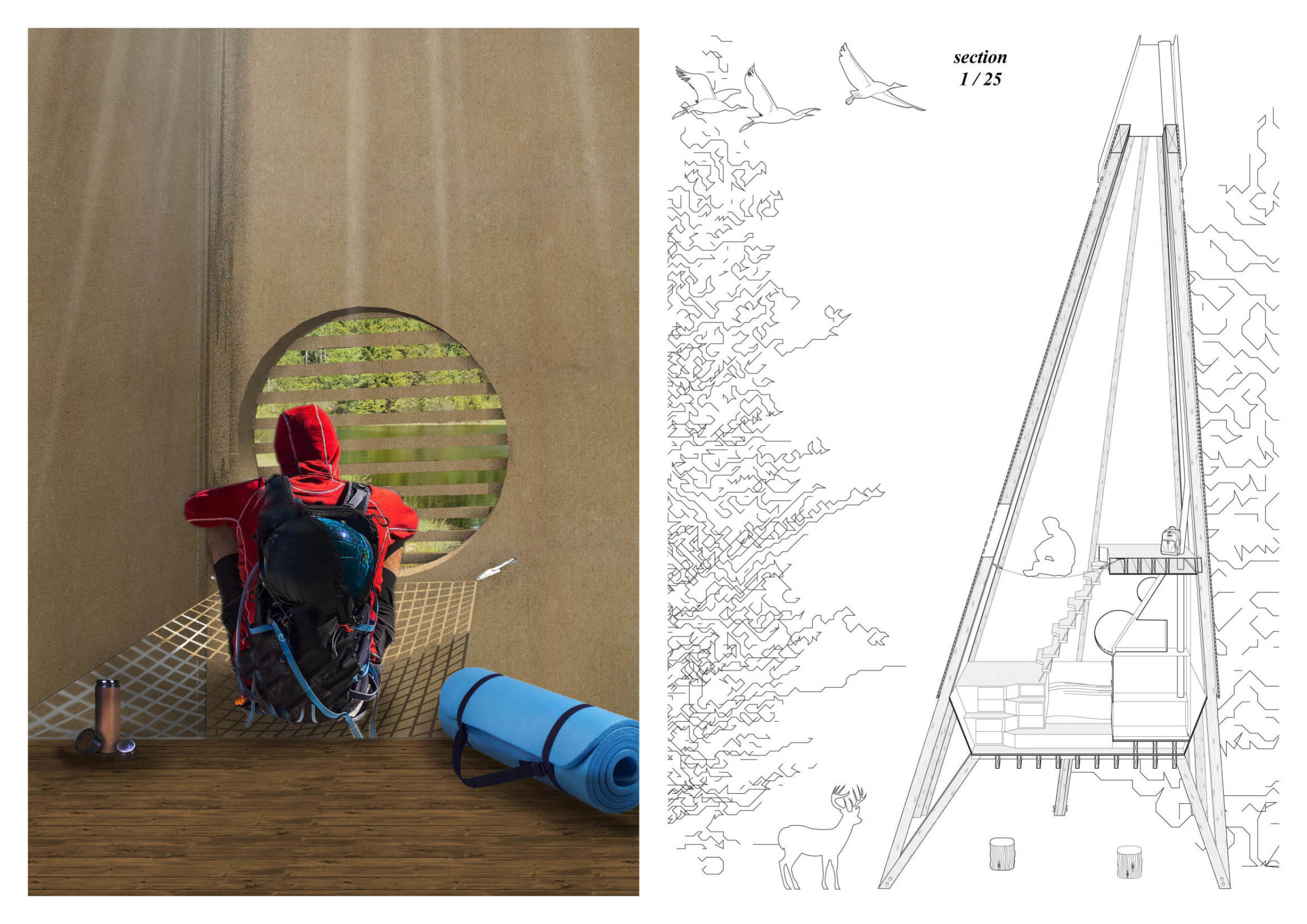 Architecture project // Hammock Retreats and Reused Timber in a ...