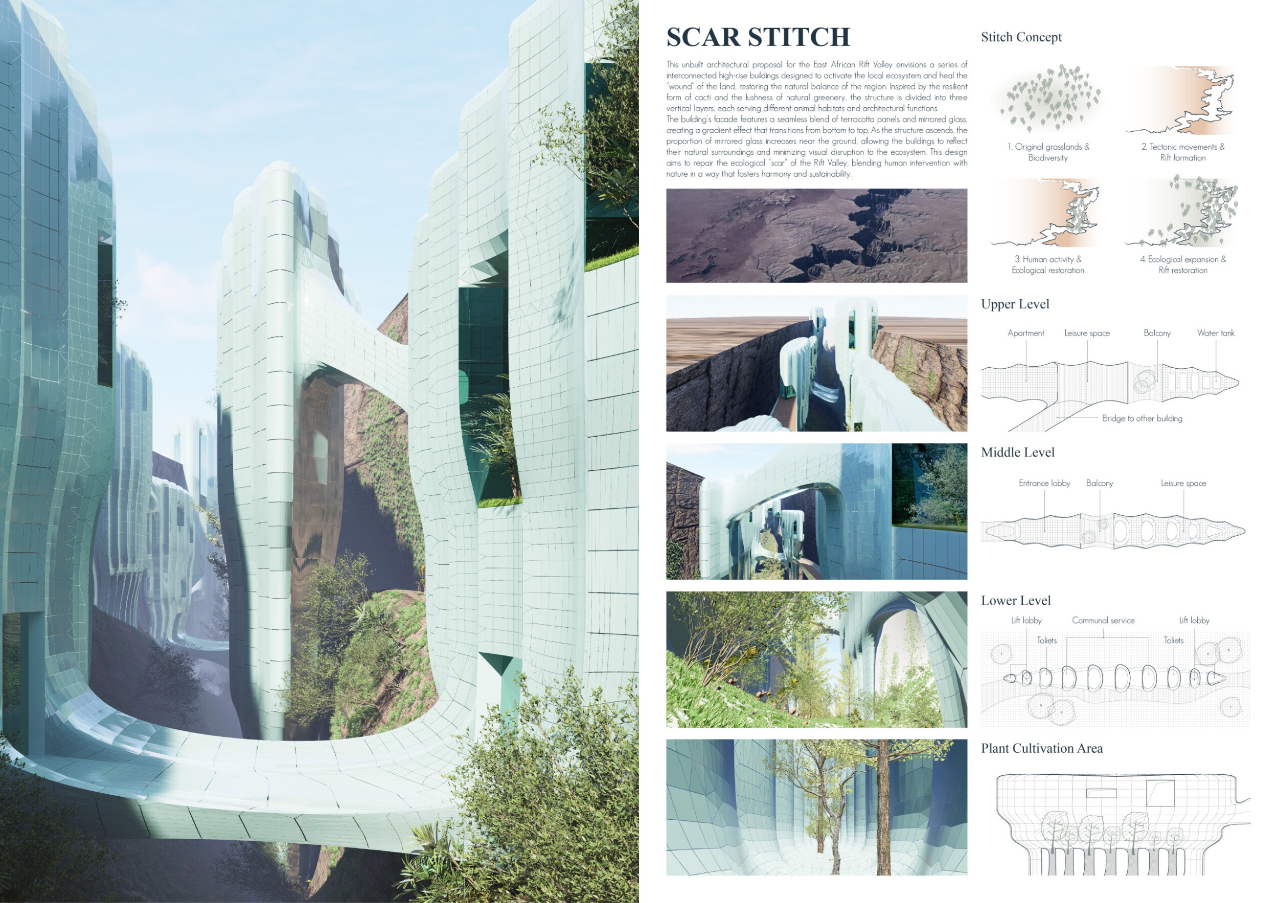 Architecture project // Ecological Corridors Wrapped in Transparent ...
