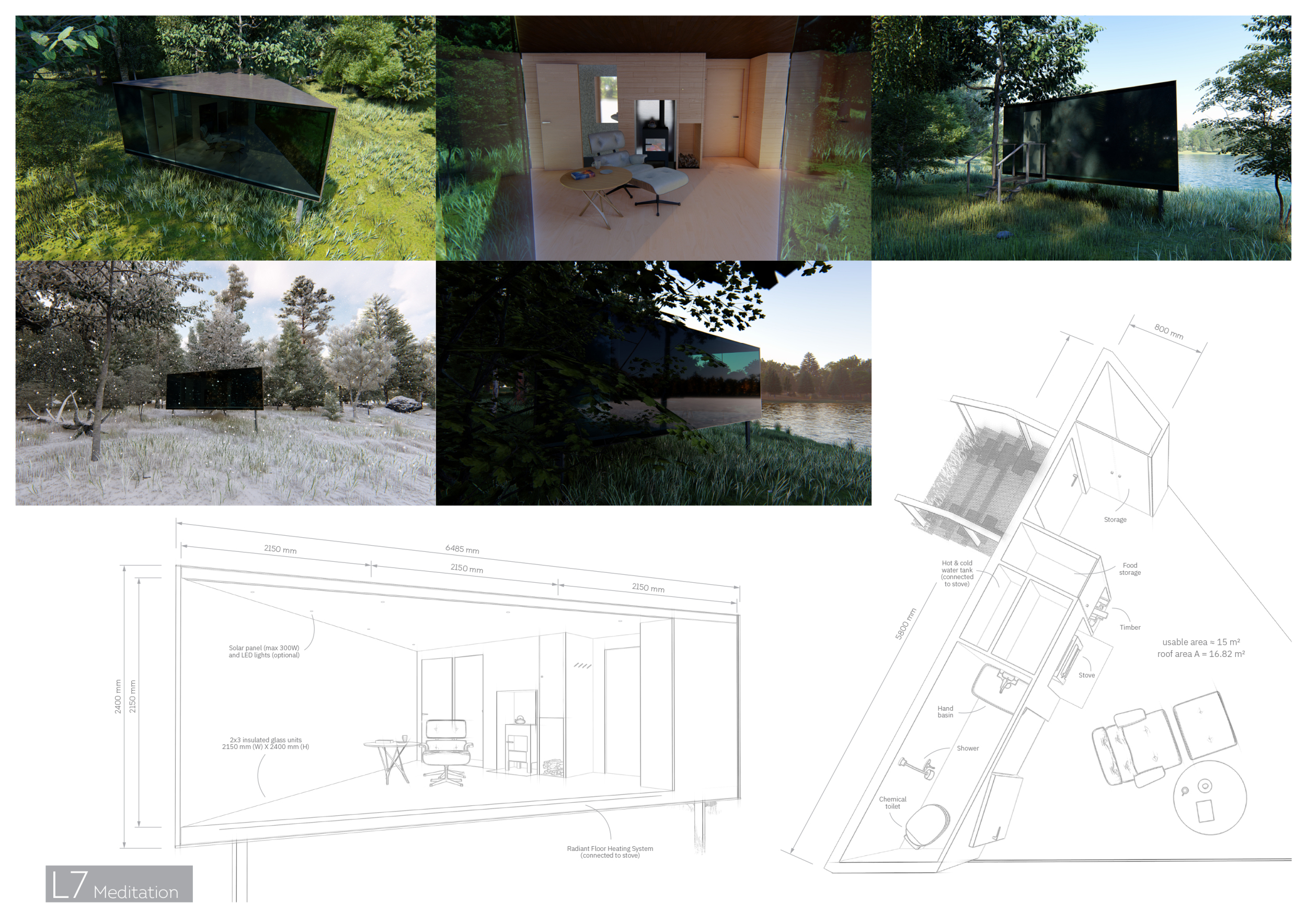 Architecture project // Timber Retreat Surrounded by Natural Light with ...