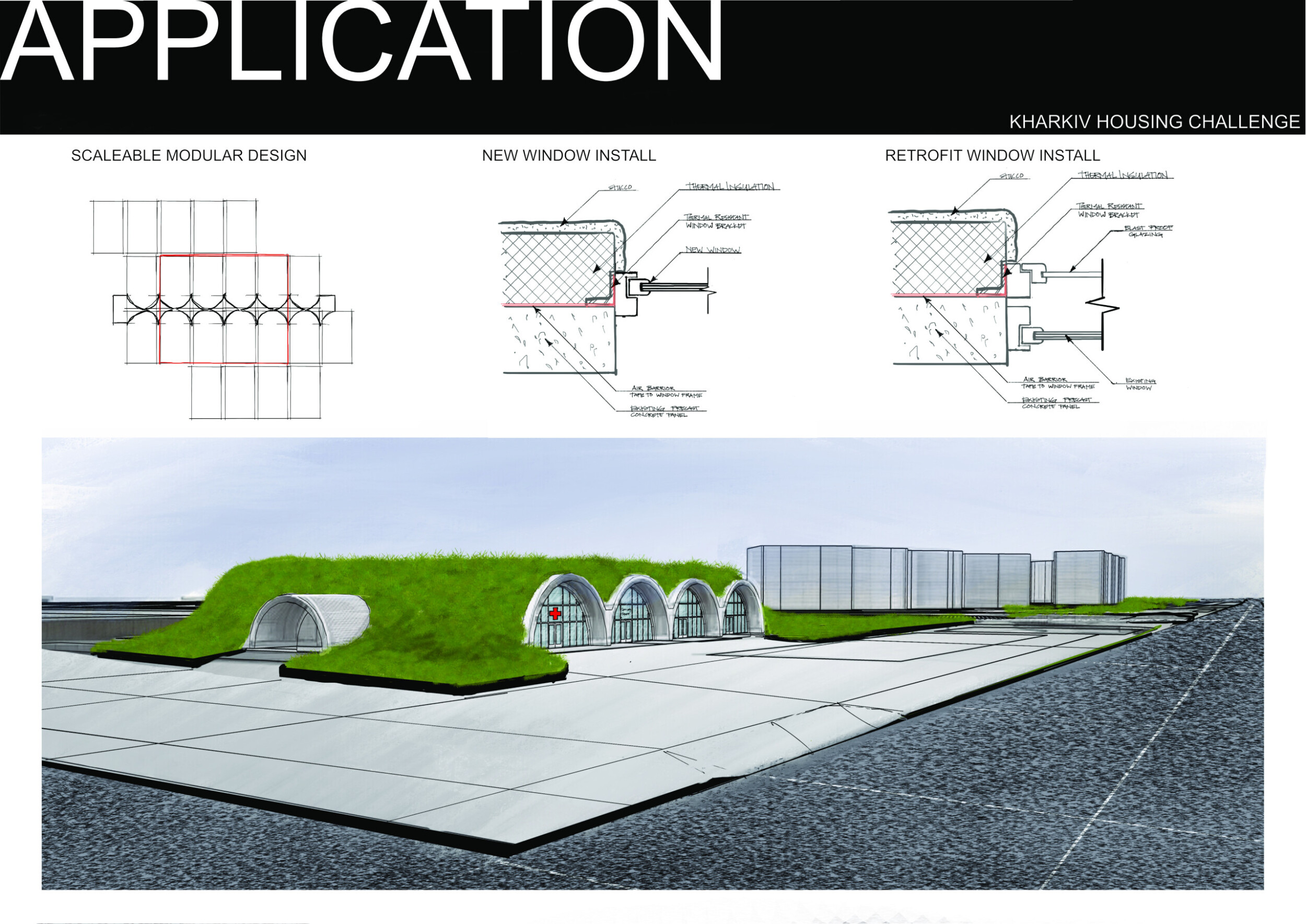 Architecture project // Earth-Sheltered Residences with Reinforced ...